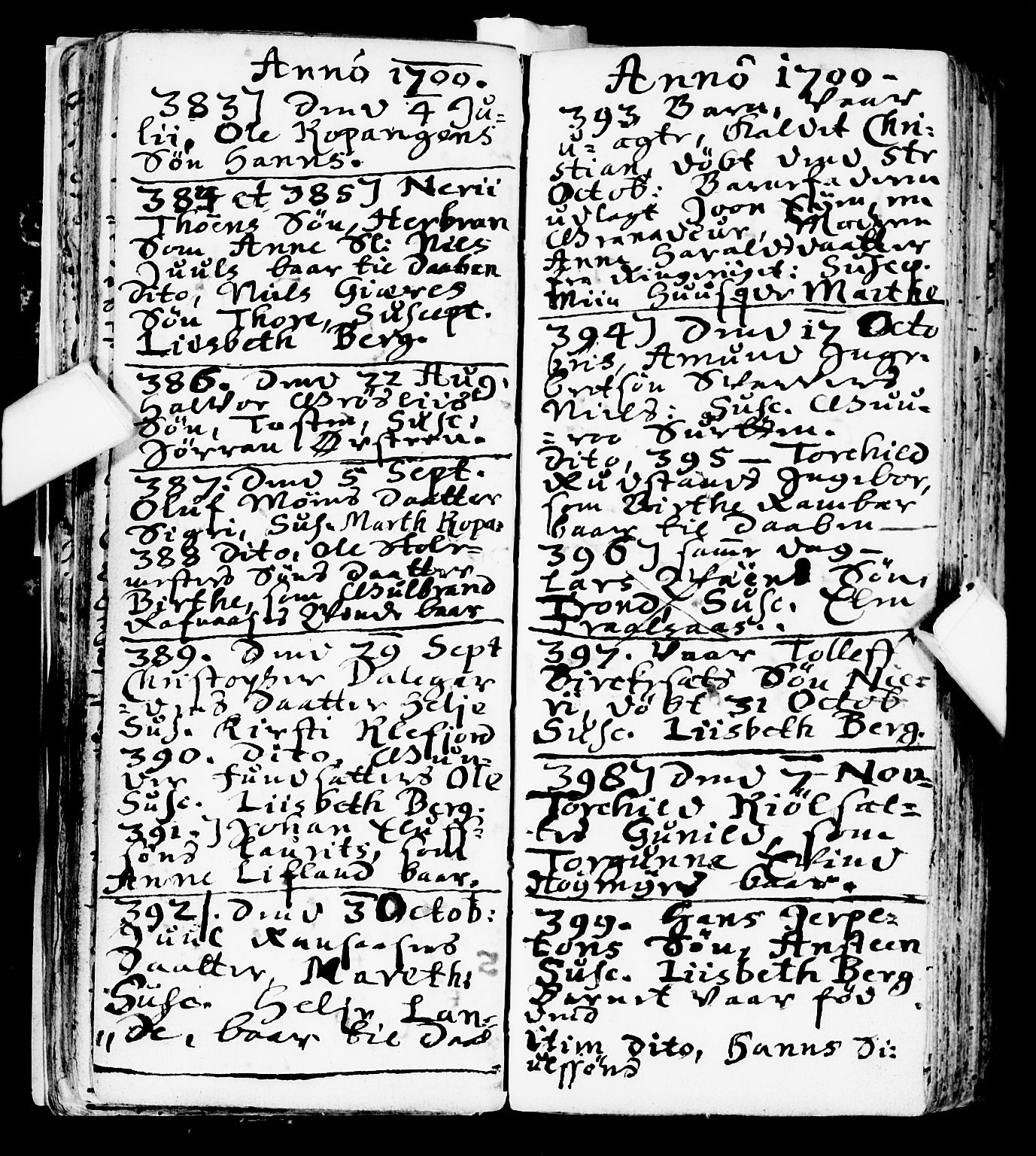 Flesberg kirkebøker, AV/SAKO-A-18/F/Fa/L0001: Parish register (official) no. I 1, 1688-1725