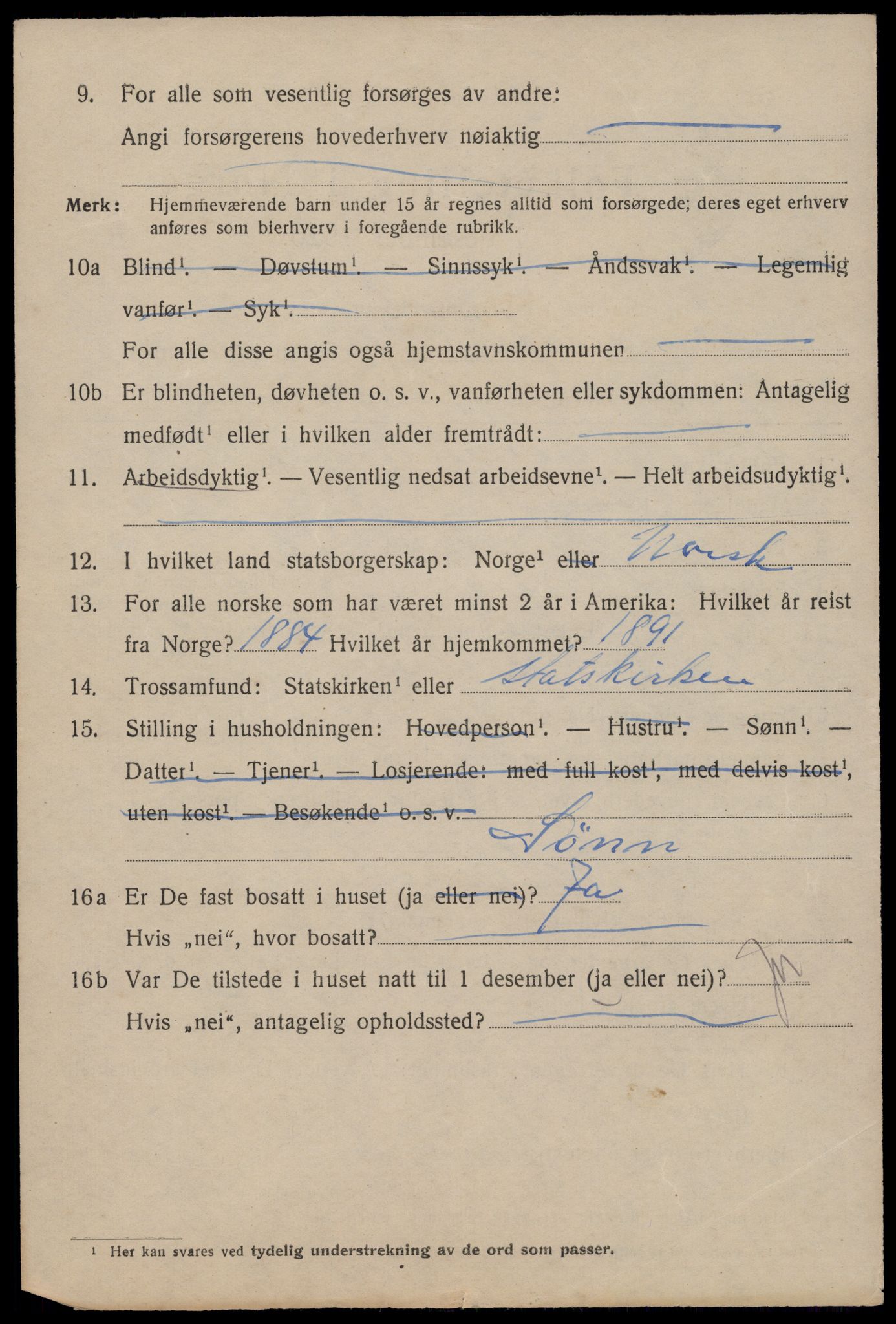 SAST, 1920 census for Stavanger, 1920, p. 57697