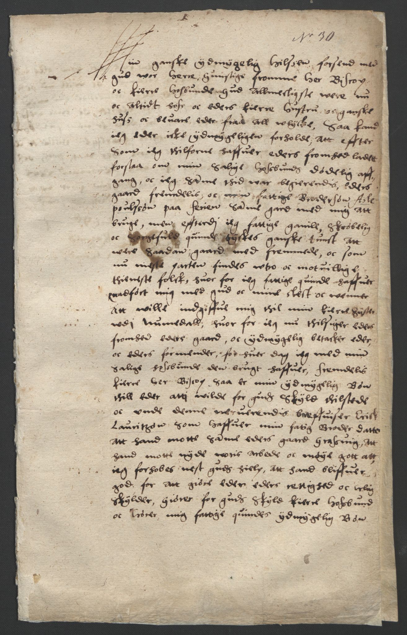 Oslo stiftsdireksjon, SAO/A-11085/G/Gb/L0001: Bispestolens dokumenter, 1584-1612, p. 121