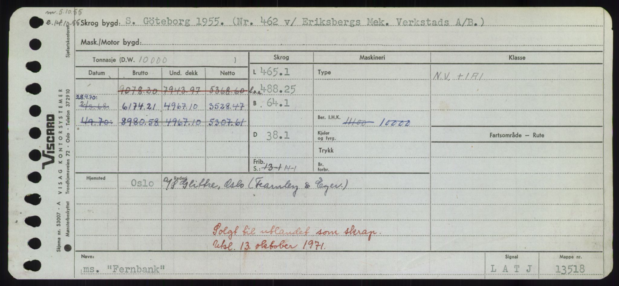 Sjøfartsdirektoratet med forløpere, Skipsmålingen, RA/S-1627/H/Hd/L0010: Fartøy, F-Fjø, p. 305