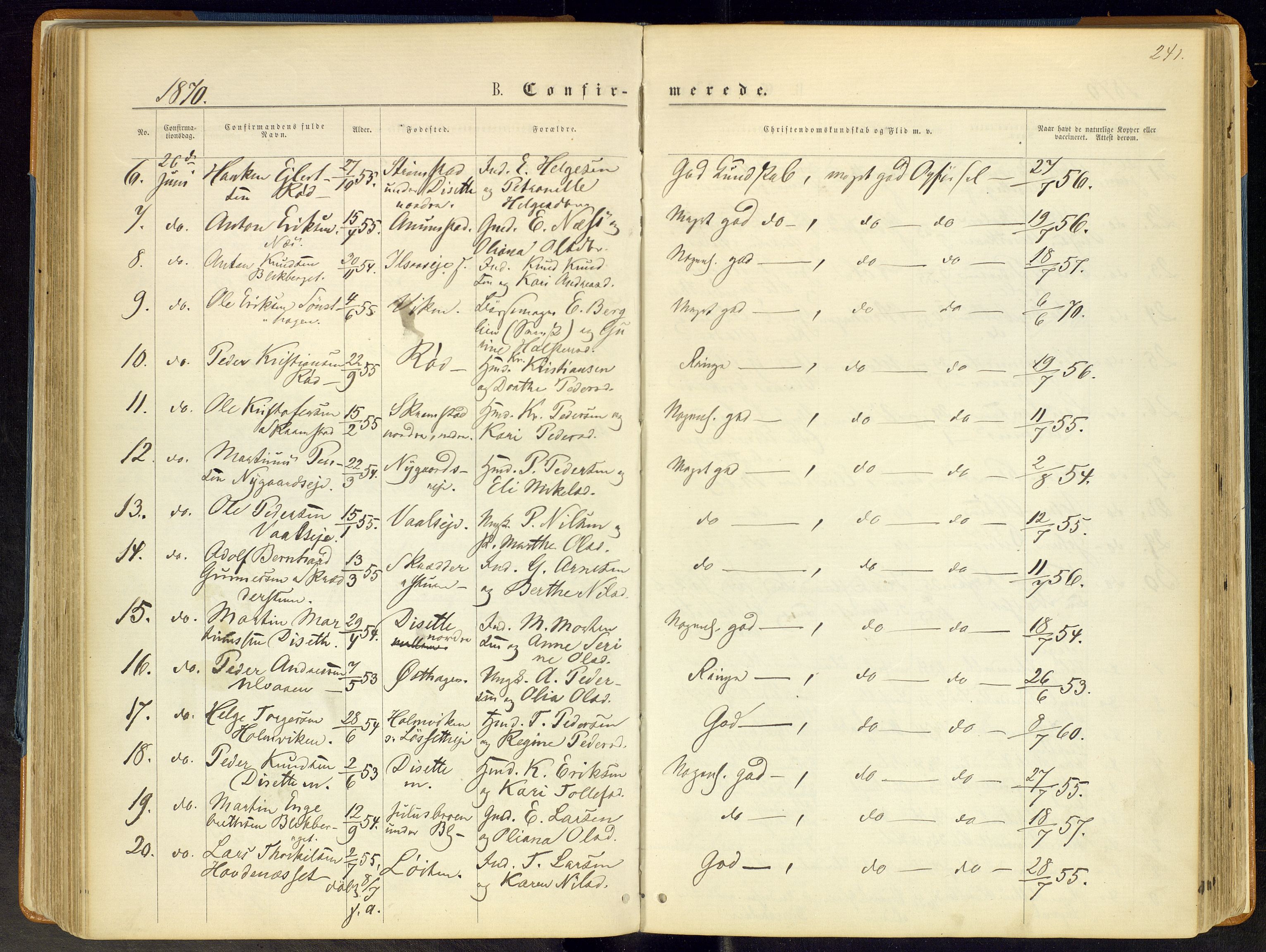 Åmot prestekontor, Hedmark, AV/SAH-PREST-056/H/Ha/Haa/L0008: Parish register (official) no. 8, 1862-1875, p. 241