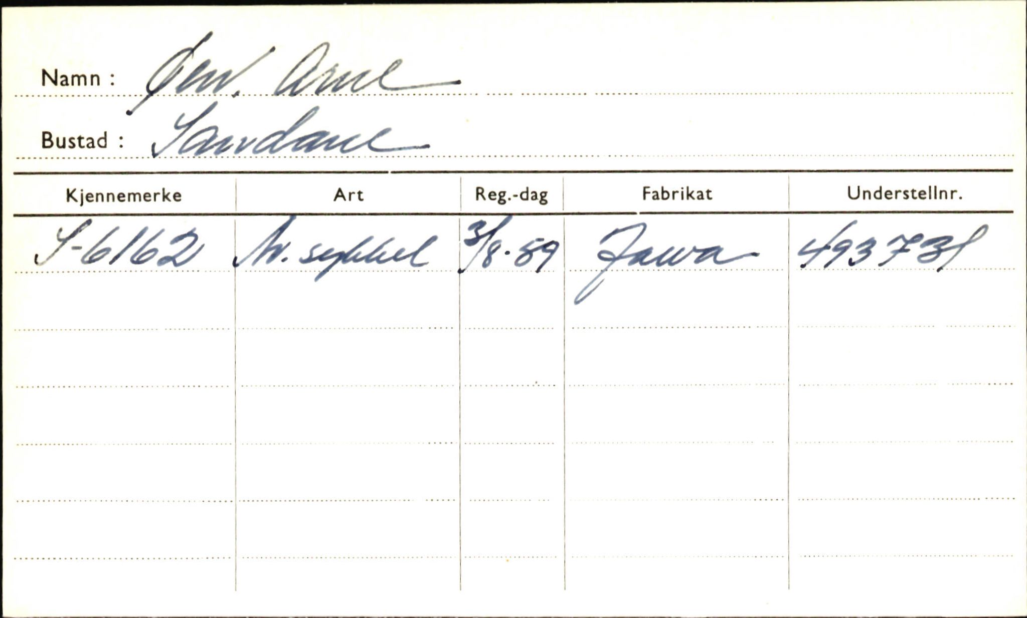 Statens vegvesen, Sogn og Fjordane vegkontor, AV/SAB-A-5301/4/F/L0002: Eigarregister Fjordane til 1.6.1961, 1930-1961, p. 653