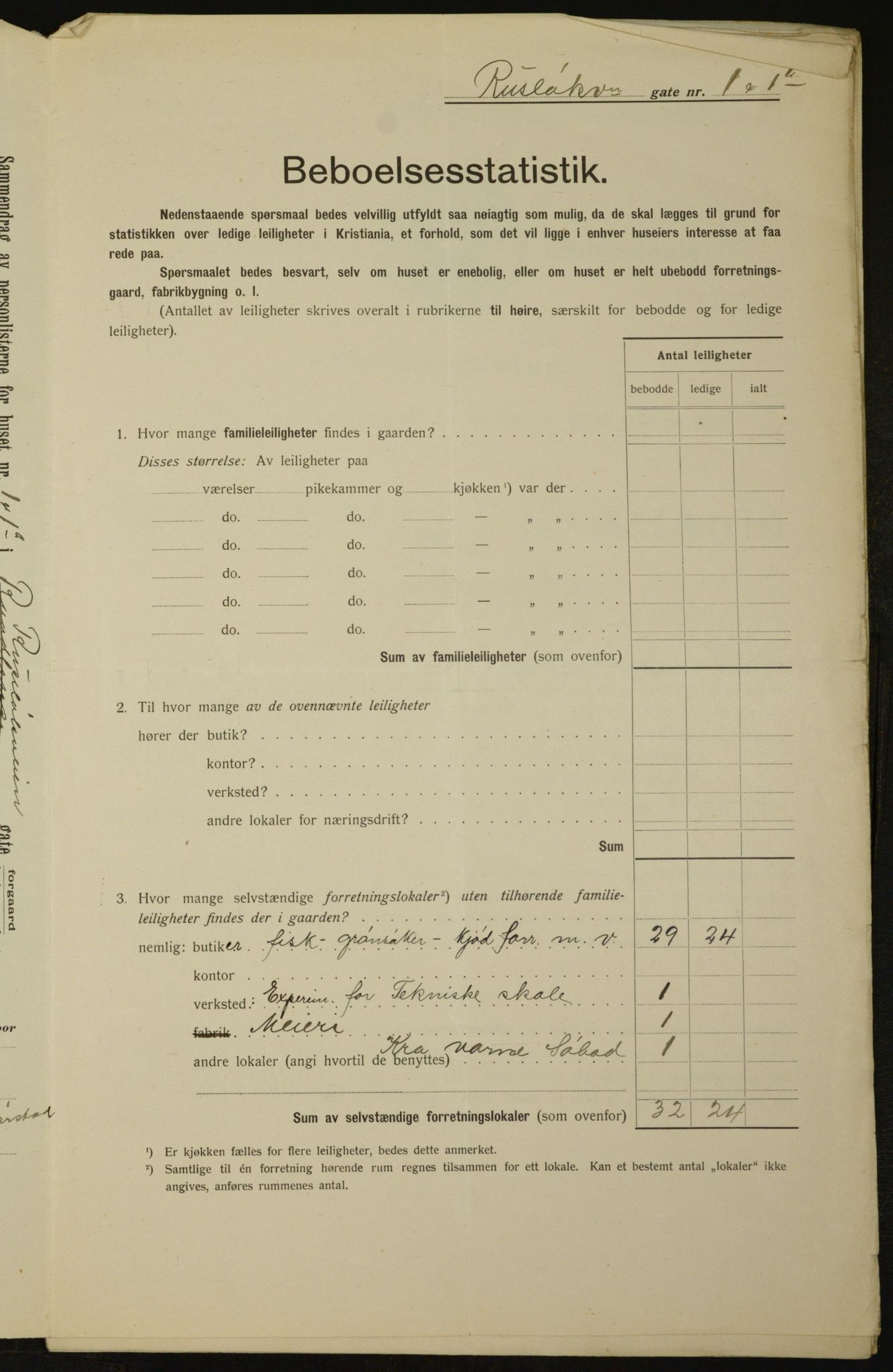 OBA, Municipal Census 1912 for Kristiania, 1912, p. 84814