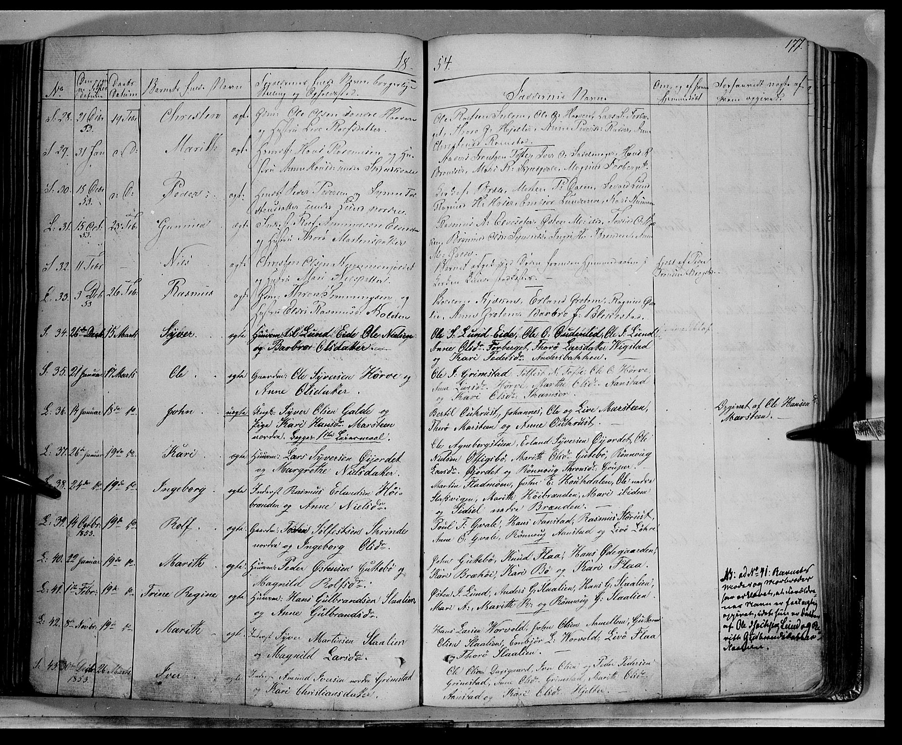 Lom prestekontor, AV/SAH-PREST-070/K/L0006: Parish register (official) no. 6A, 1837-1863, p. 177