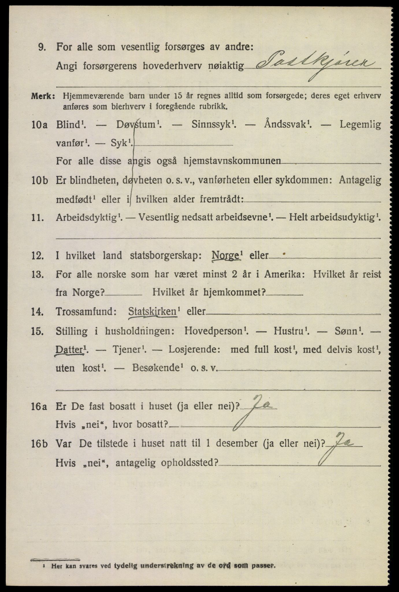 SAKO, 1920 census for Andebu, 1920, p. 3193