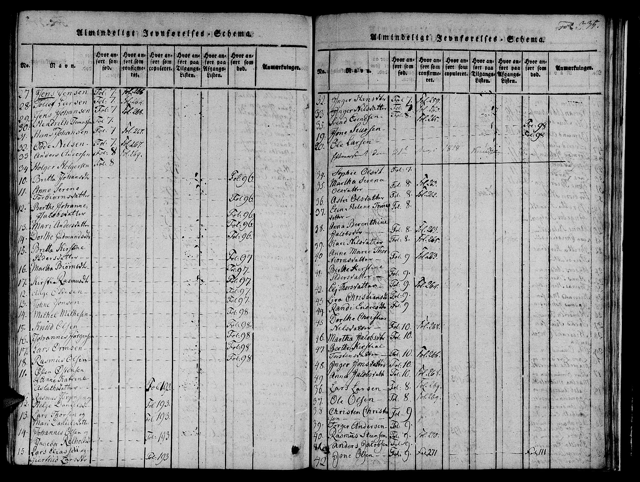 Nedstrand sokneprestkontor, AV/SAST-A-101841/01/IV: Parish register (official) no. A 6, 1816-1838, p. 335