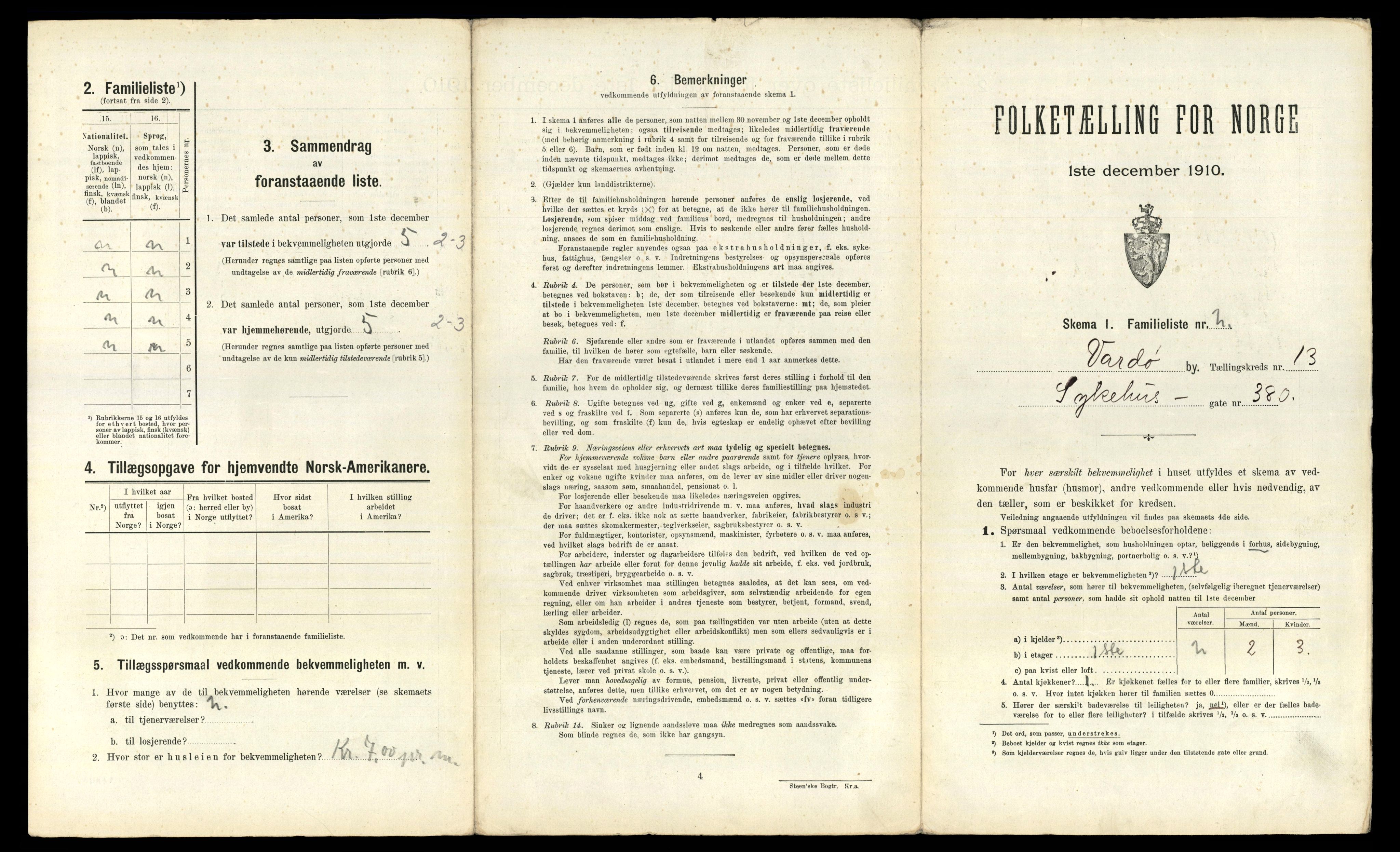 RA, 1910 census for Vardø, 1910, p. 1792