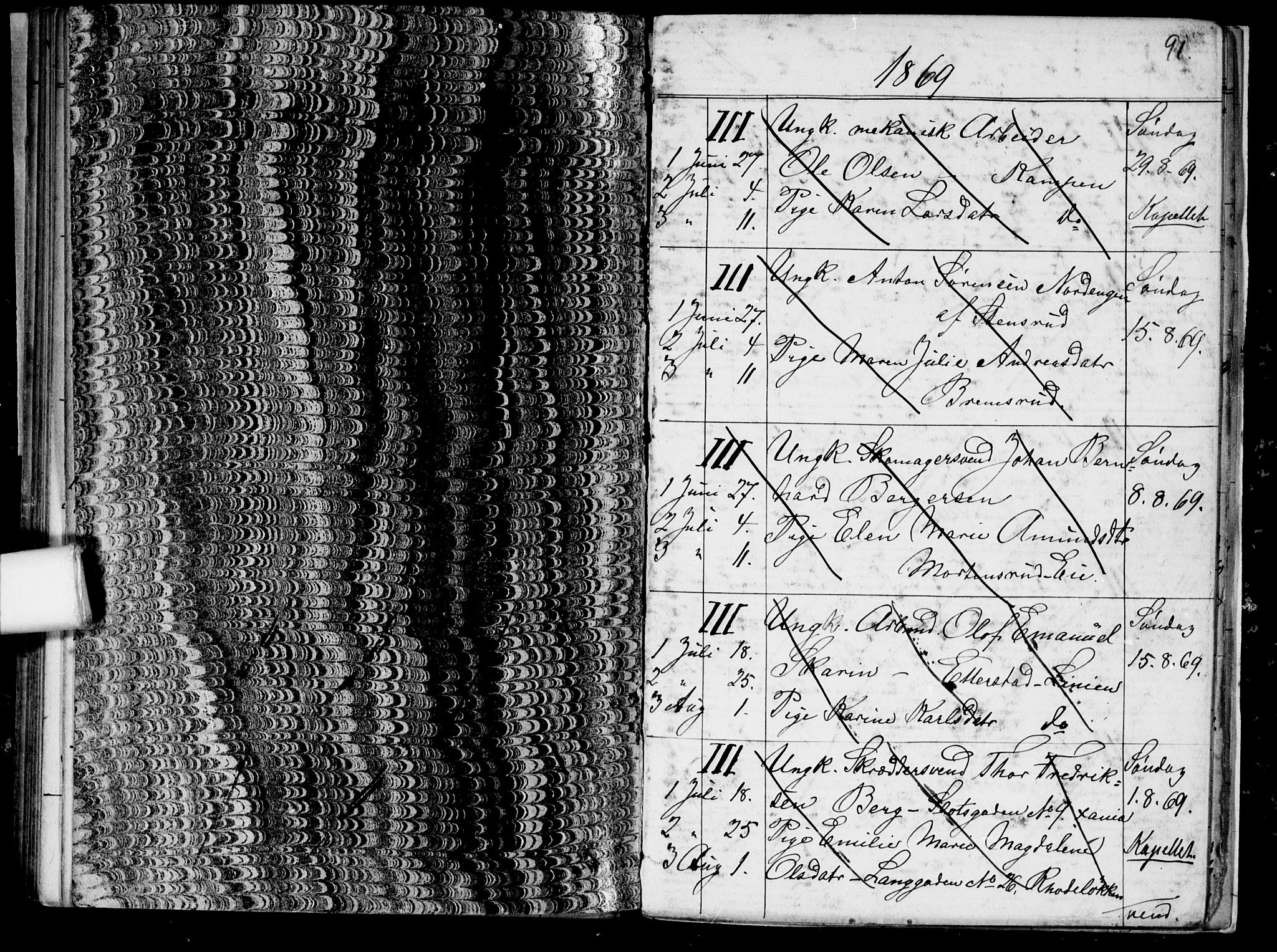 Østre Aker prestekontor Kirkebøker, AV/SAO-A-10840/H/Ha/L0002: Banns register no. I 2, 1861-1872, p. 90-91