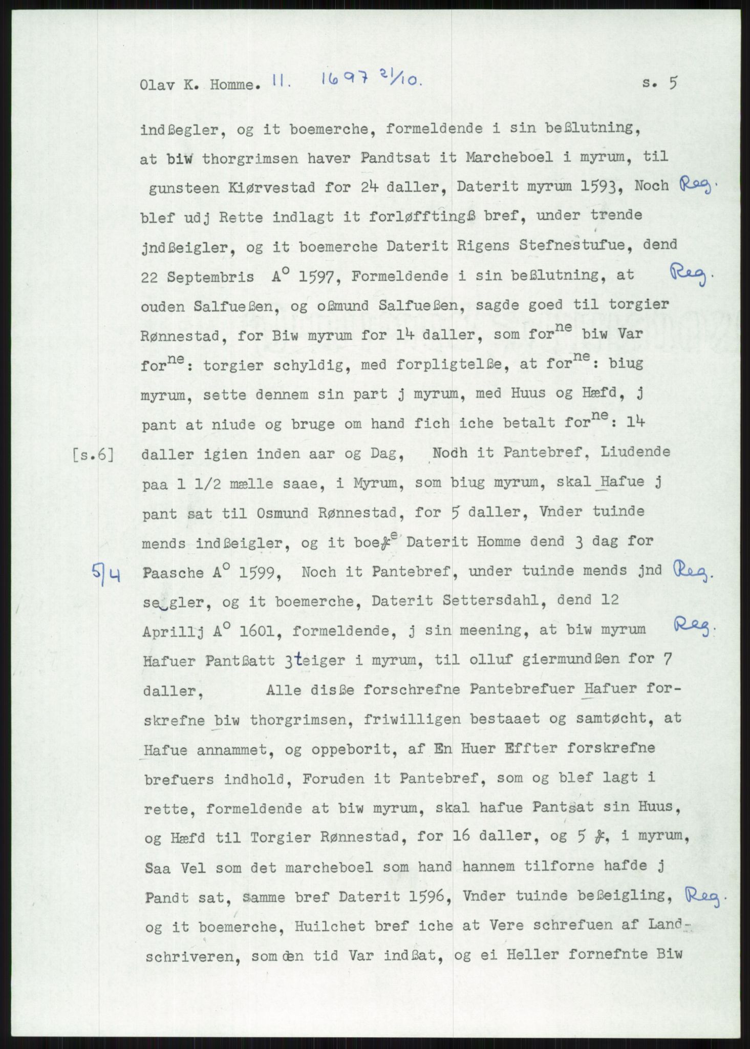 Samlinger til kildeutgivelse, Diplomavskriftsamlingen, AV/RA-EA-4053/H/Ha, p. 2502