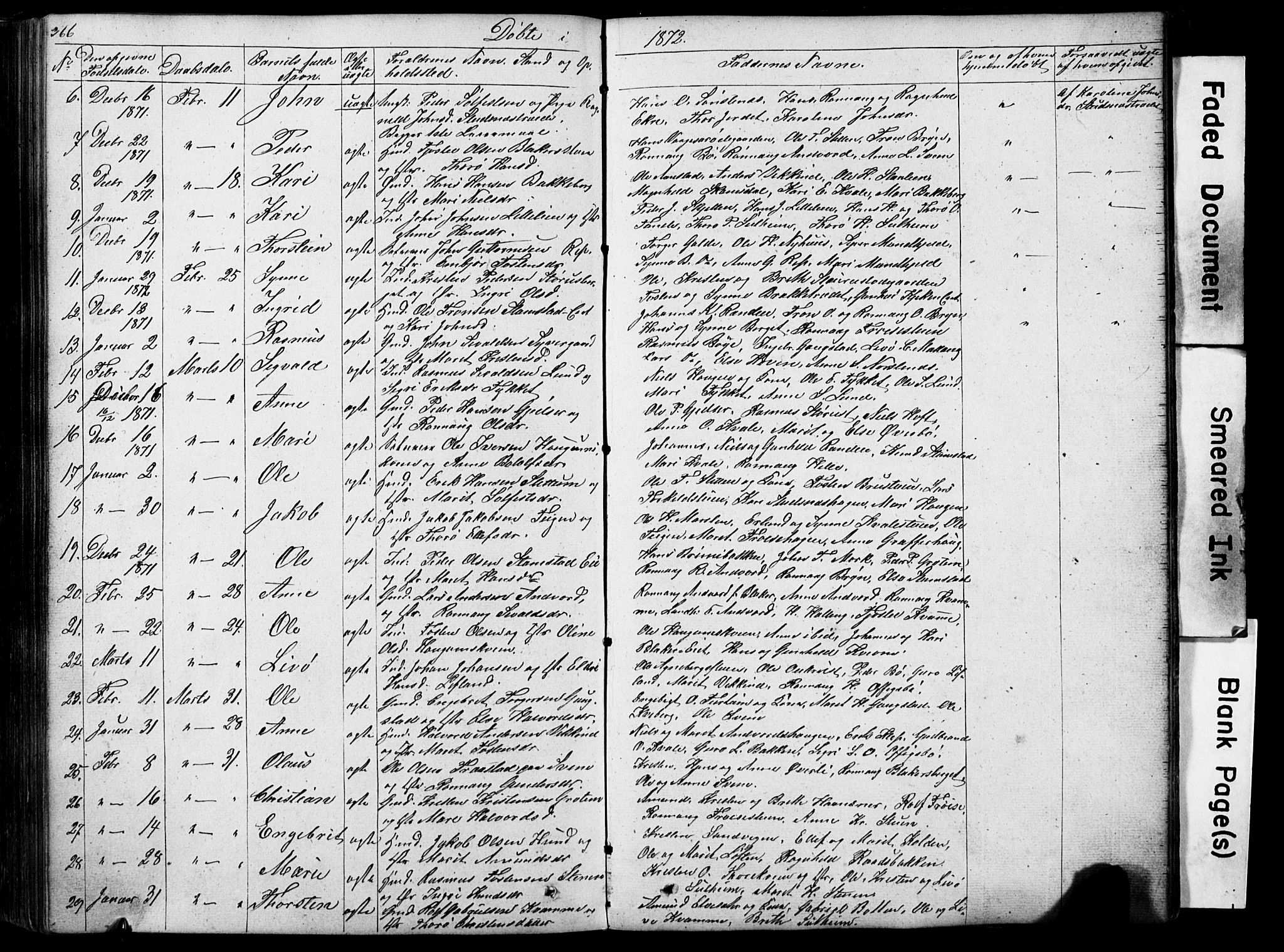 Lom prestekontor, SAH/PREST-070/L/L0012: Parish register (copy) no. 12, 1845-1873, p. 366-367