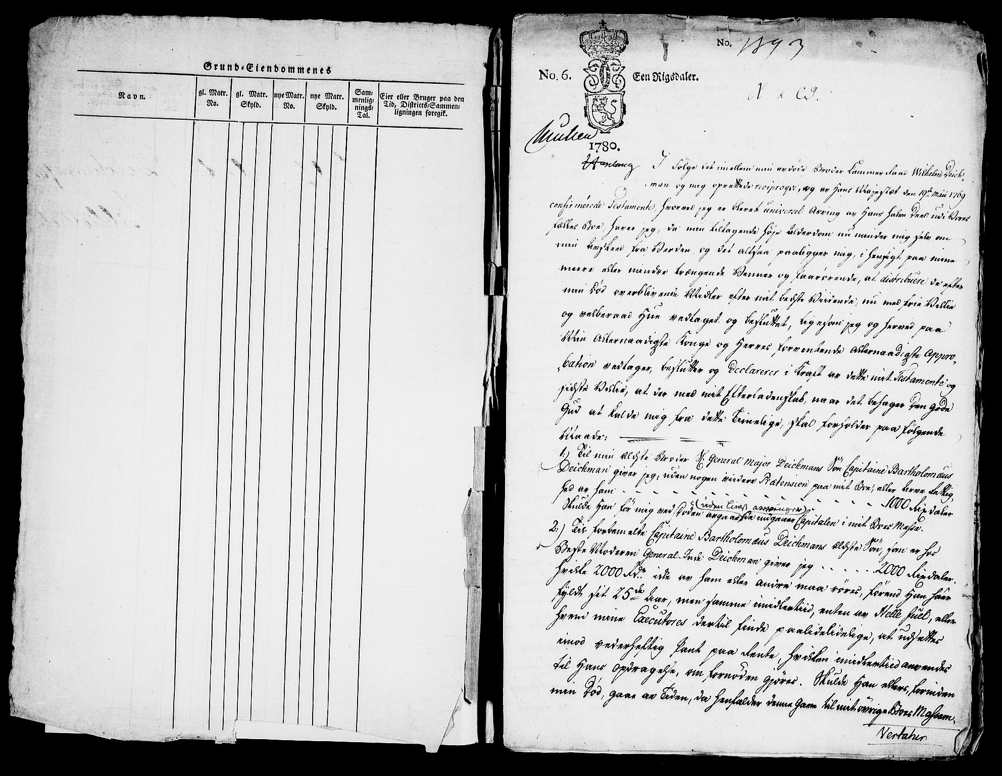 Danske Kanselli, Skapsaker, AV/RA-EA-4061/G/L0017: Tillegg til skapsakene, 1722-1813, p. 327