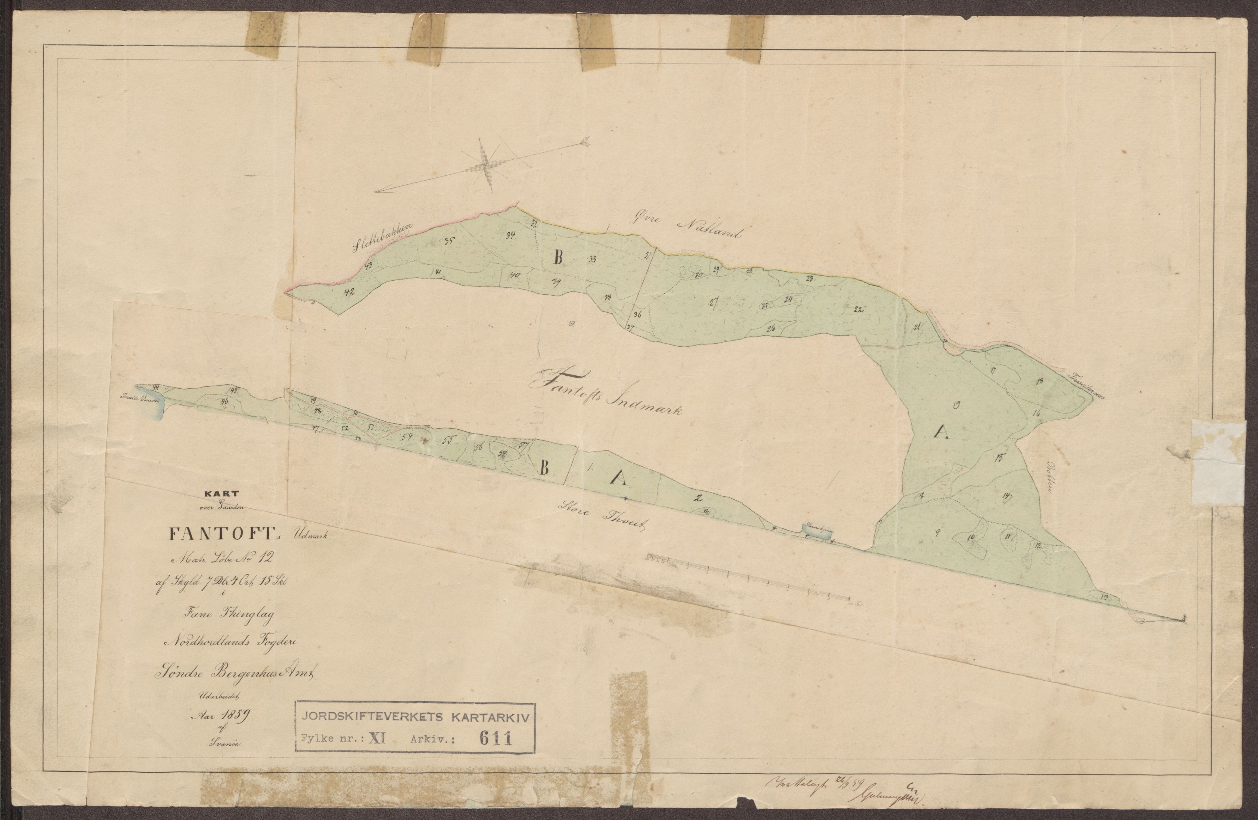 Jordskifteverkets kartarkiv, AV/RA-S-3929/T, 1859-1988, p. 732