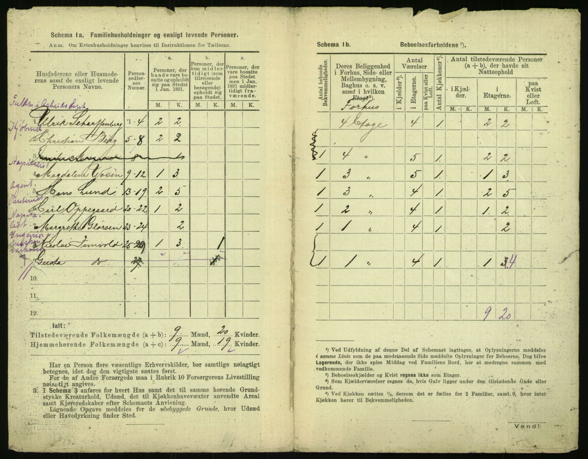 RA, 1891 census for 0301 Kristiania, 1891, p. 123837