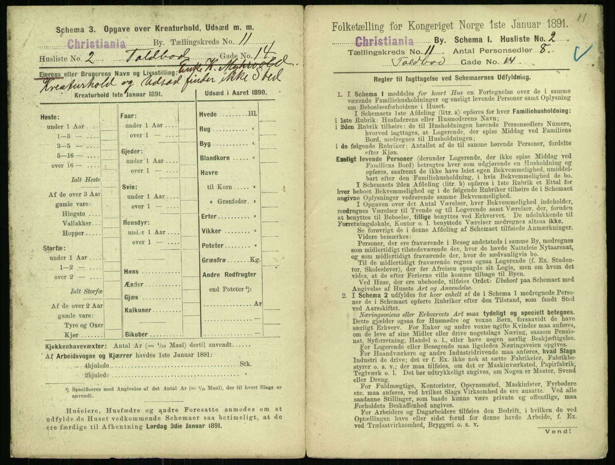 RA, 1891 census for 0301 Kristiania, 1891, p. 4810