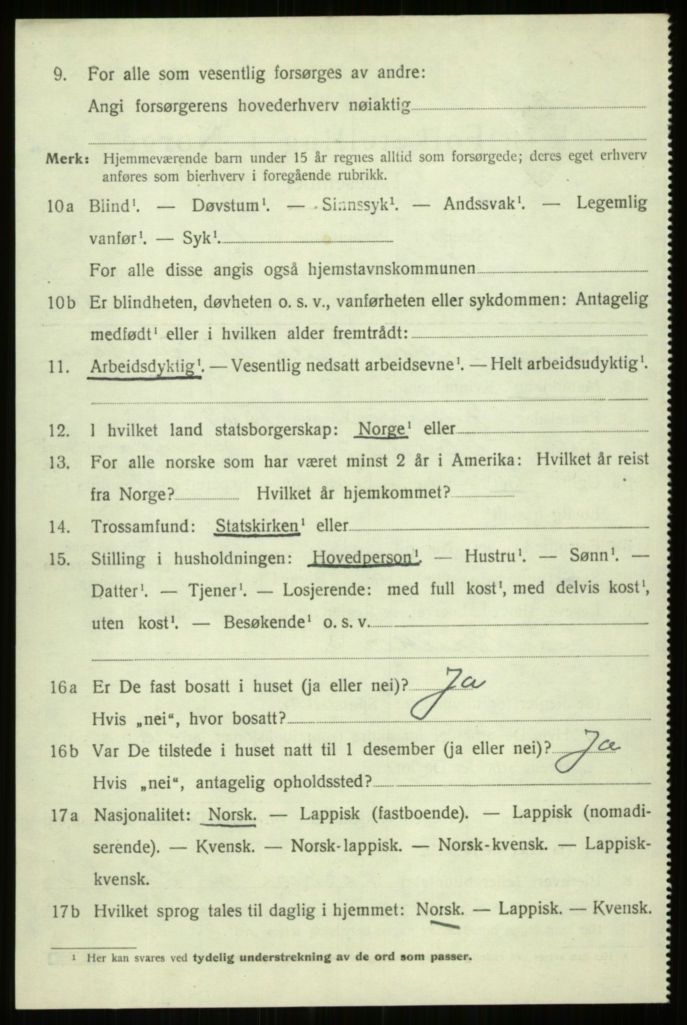 SATØ, 1920 census for Ibestad, 1920, p. 3499