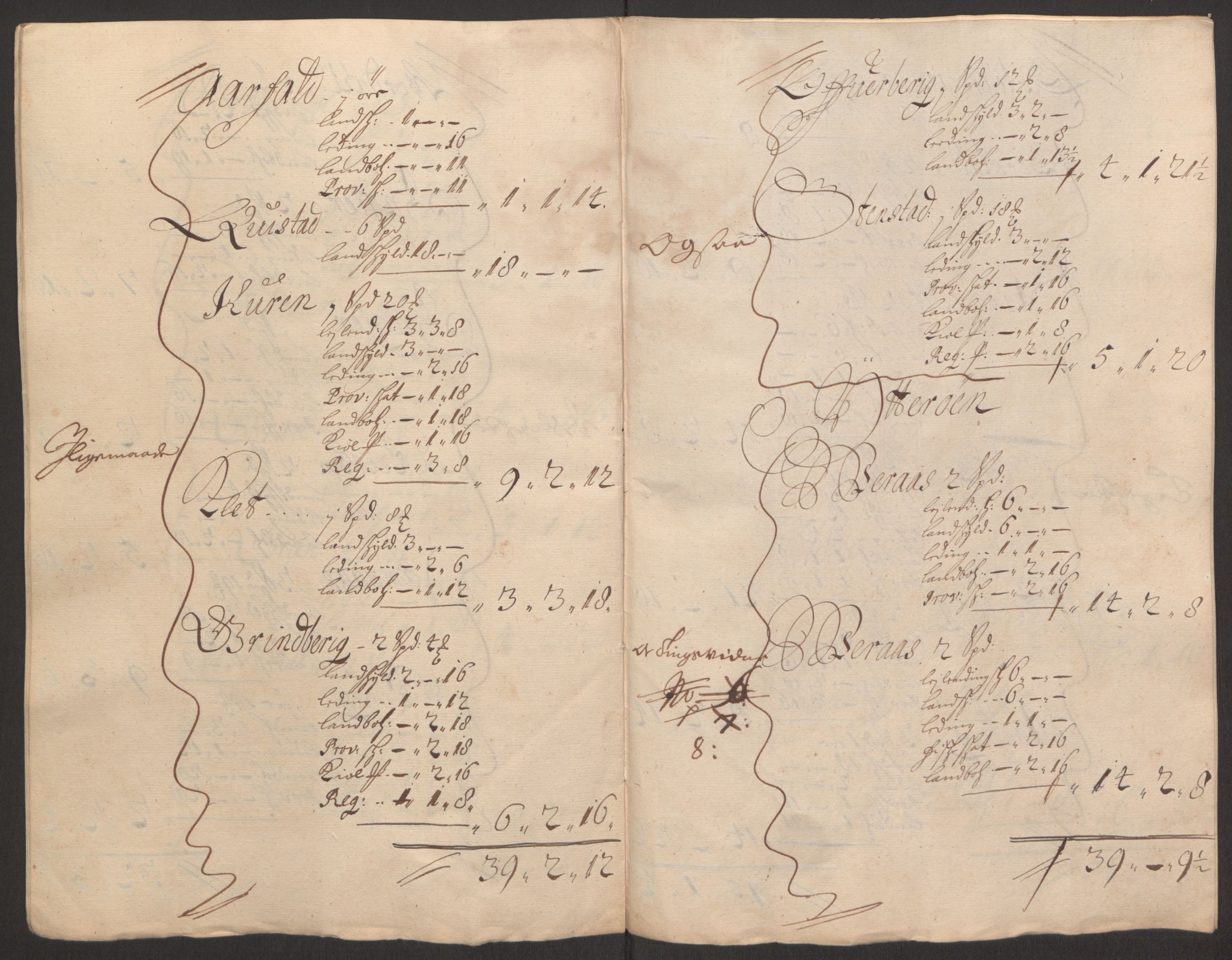 Rentekammeret inntil 1814, Reviderte regnskaper, Fogderegnskap, RA/EA-4092/R63/L4308: Fogderegnskap Inderøy, 1692-1694, p. 227