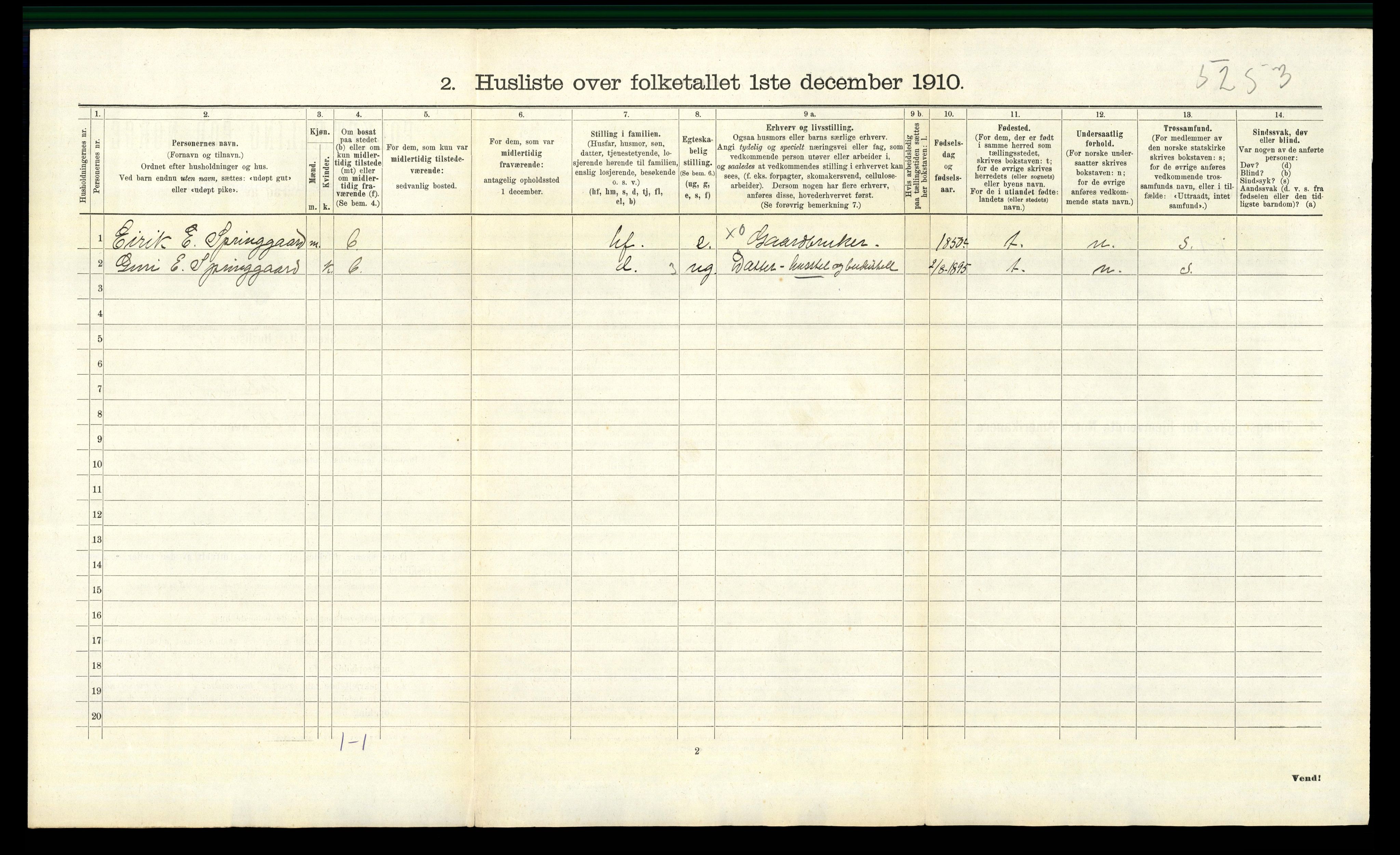 RA, 1910 census for Ål, 1910, p. 674