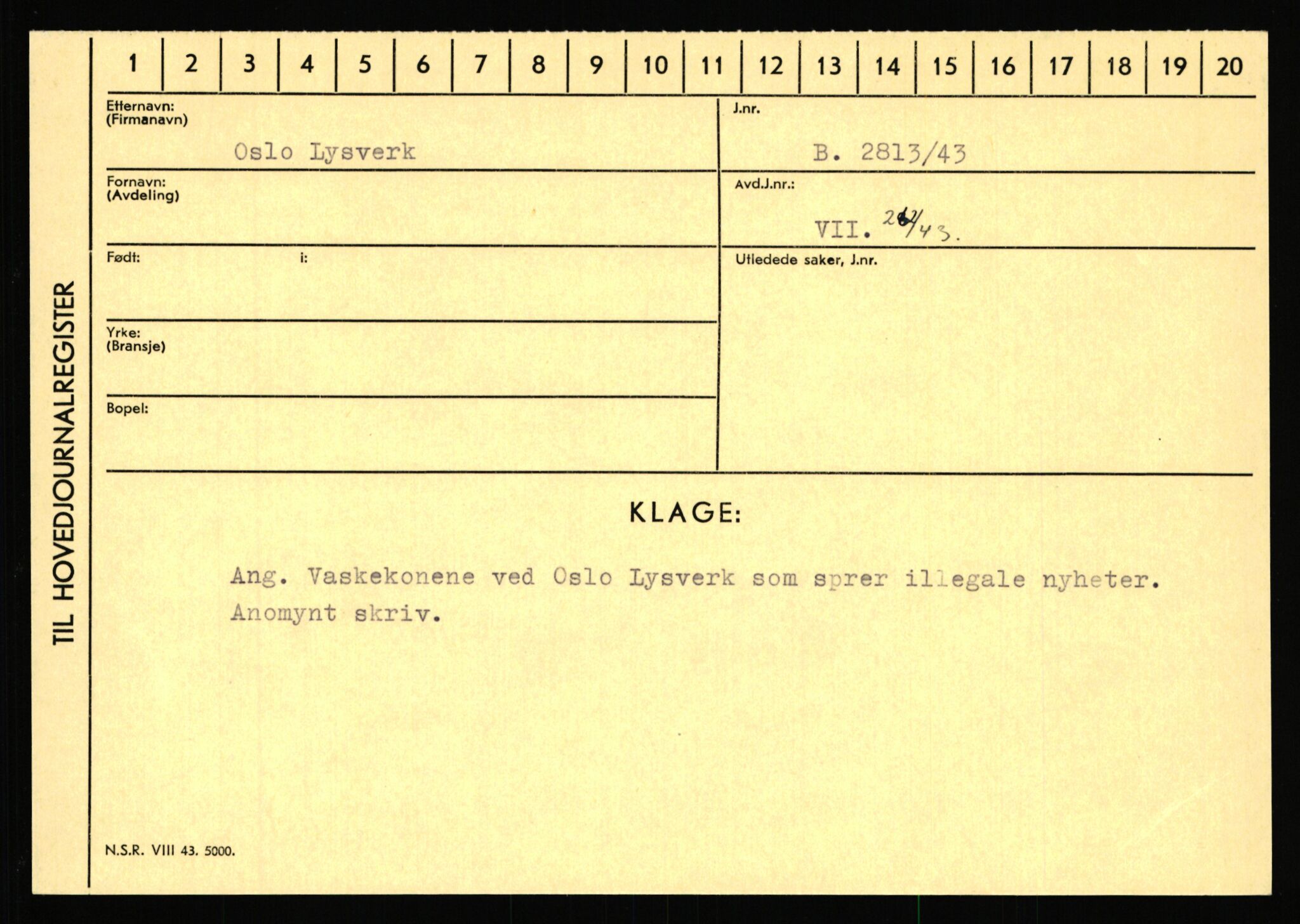 Statspolitiet - Hovedkontoret / Osloavdelingen, AV/RA-S-1329/C/Ca/L0012: Oanæs - Quistgaard	, 1943-1945, p. 2624