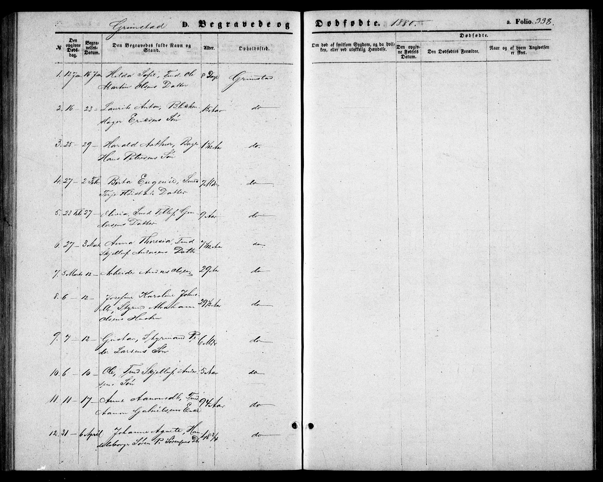 Fjære sokneprestkontor, AV/SAK-1111-0011/F/Fb/L0009: Parish register (copy) no. B 9, 1867-1870, p. 338