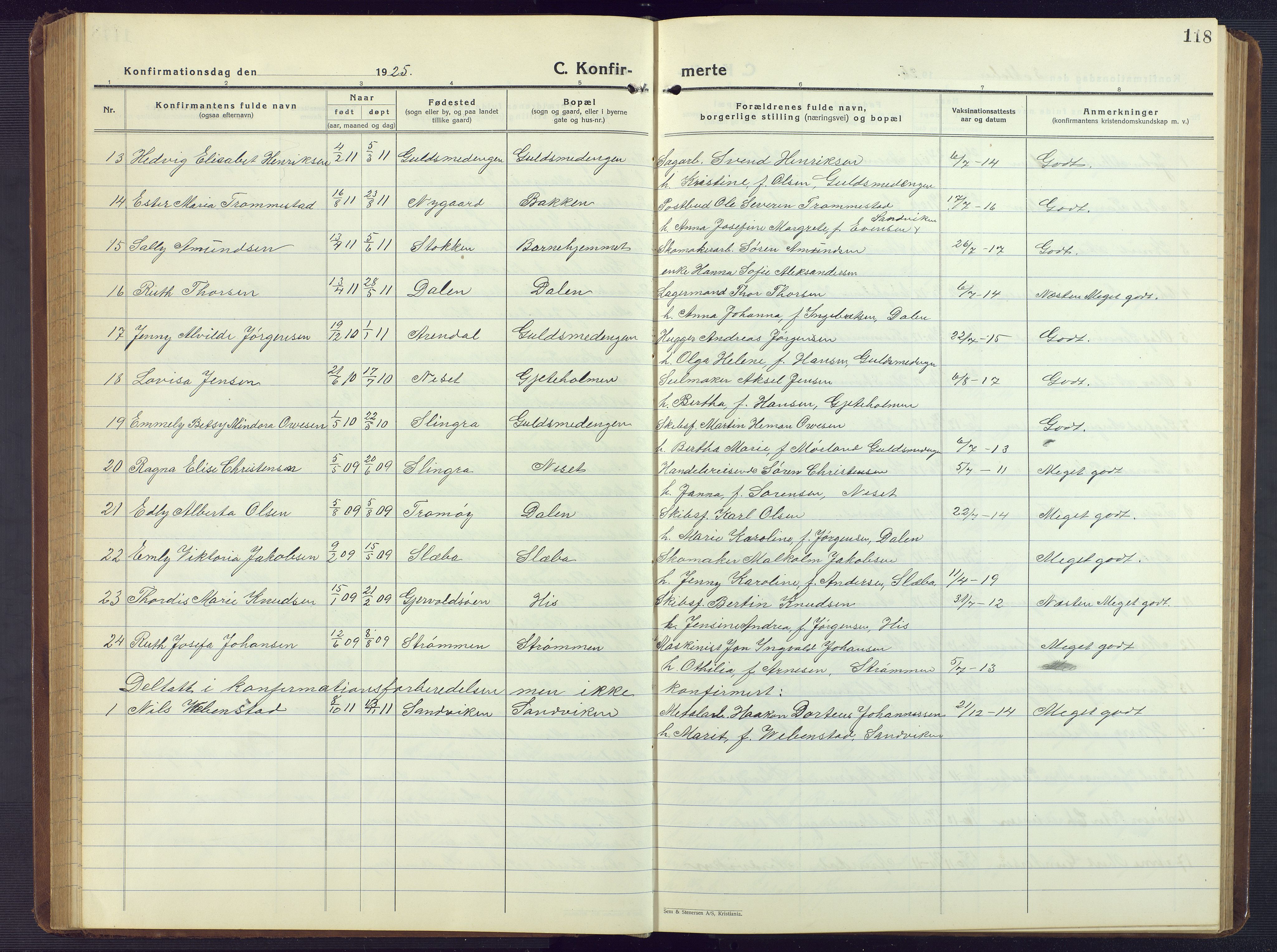 Hisøy sokneprestkontor, SAK/1111-0020/F/Fb/L0005: Parish register (copy) no. B 5, 1924-1946, p. 118