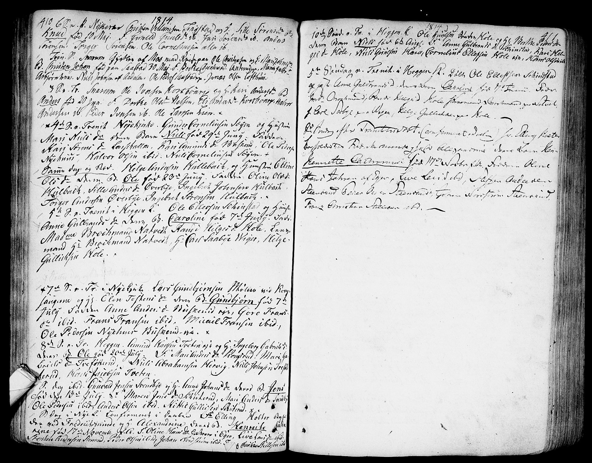 Modum kirkebøker, AV/SAKO-A-234/F/Fa/L0003: Parish register (official) no. 3, 1783-1819, p. 410-411