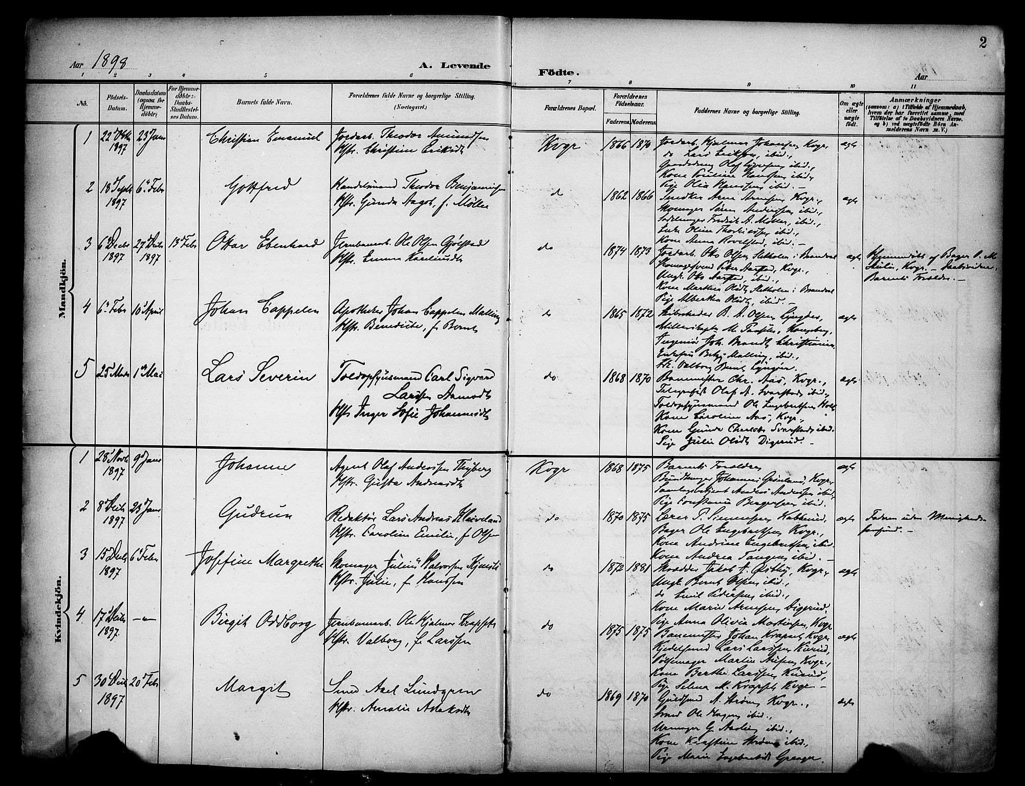 Vinger prestekontor, AV/SAH-PREST-024/H/Ha/Haa/L0016: Parish register (official) no. 16, 1898-1920, p. 2