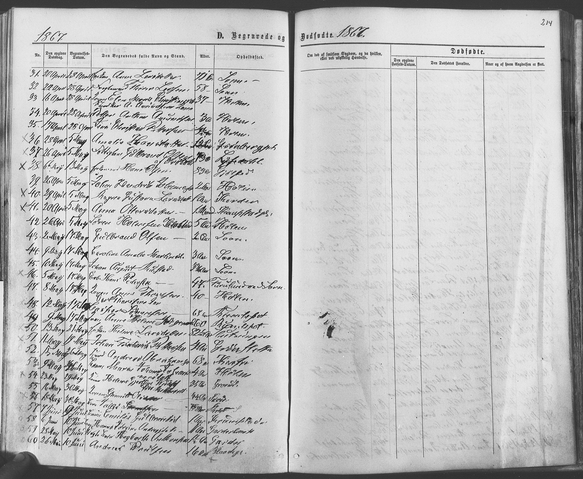 Vestby prestekontor Kirkebøker, SAO/A-10893/F/Fa/L0008: Parish register (official) no. I 8, 1863-1877, p. 214