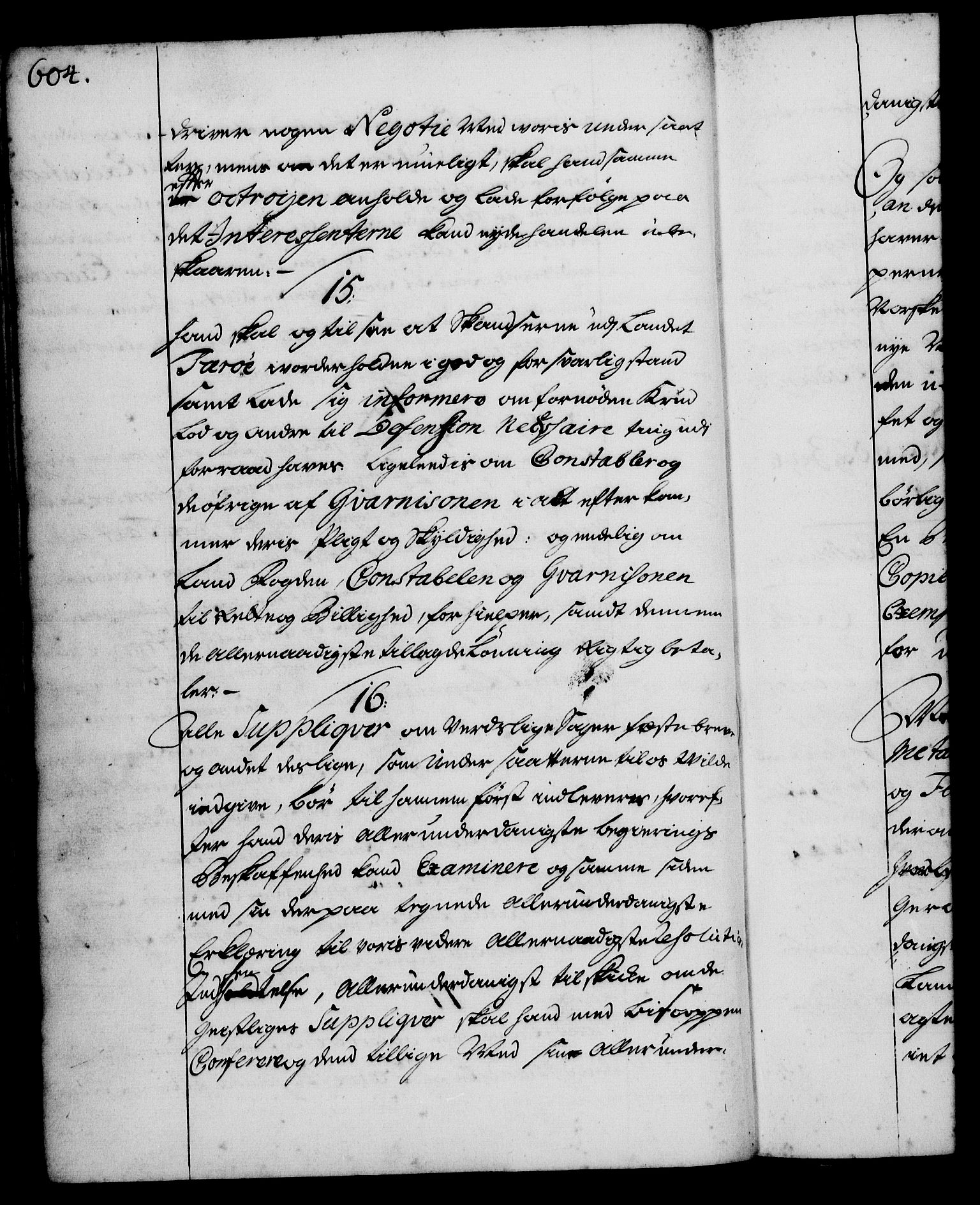 Rentekammeret, Kammerkanselliet, RA/EA-3111/G/Gg/Ggi/L0001: Norsk instruksjonsprotokoll med register (merket RK 53.34), 1720-1729, p. 604