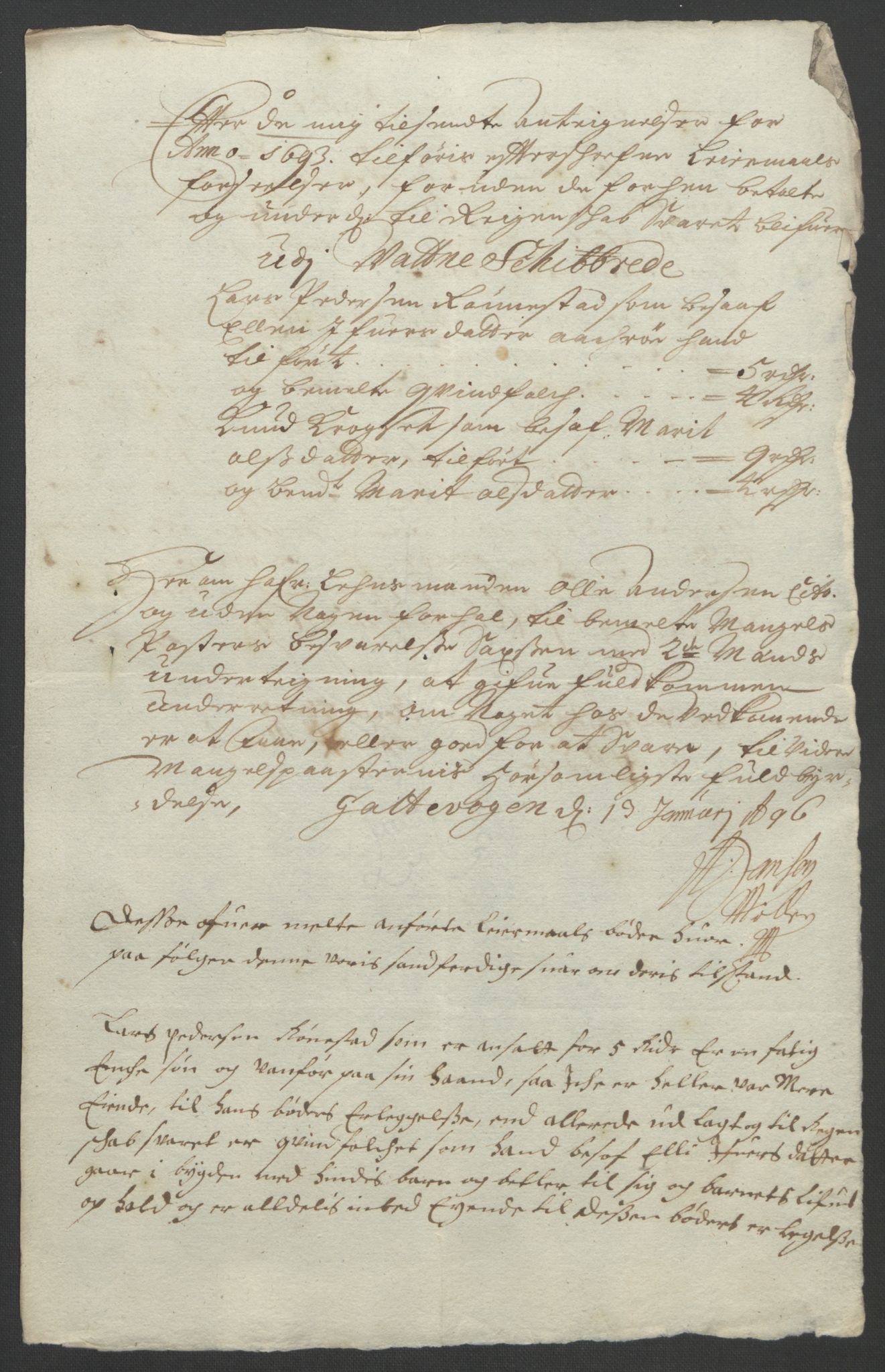 Rentekammeret inntil 1814, Reviderte regnskaper, Fogderegnskap, AV/RA-EA-4092/R54/L3554: Fogderegnskap Sunnmøre, 1691-1693, p. 498