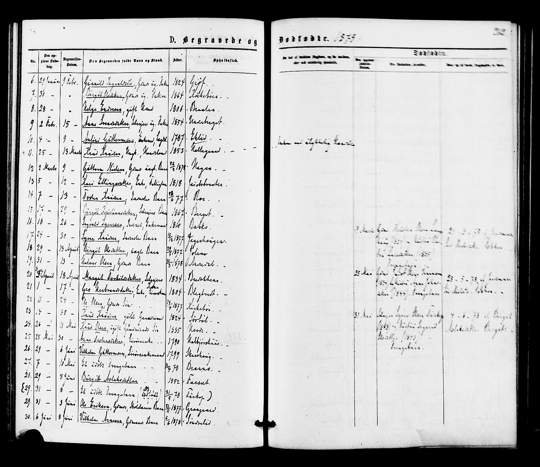 Gol kirkebøker, SAKO/A-226/F/Fa/L0004: Parish register (official) no. I 4, 1876-1886, p. 262