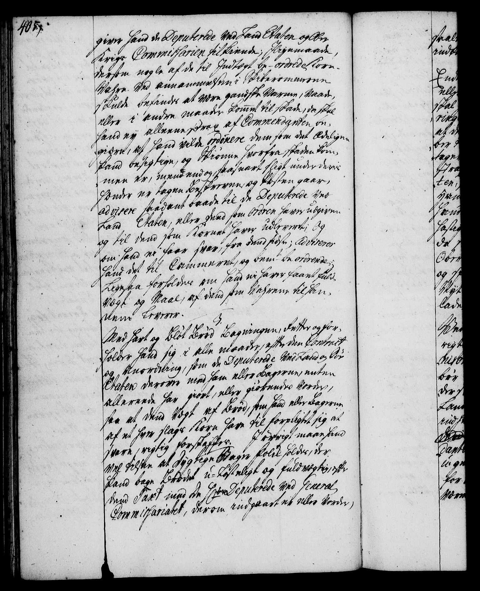 Rentekammeret, Kammerkanselliet, RA/EA-3111/G/Gg/Ggi/L0002: Norsk instruksjonsprotokoll med register (merket RK 53.35), 1729-1751, p. 405