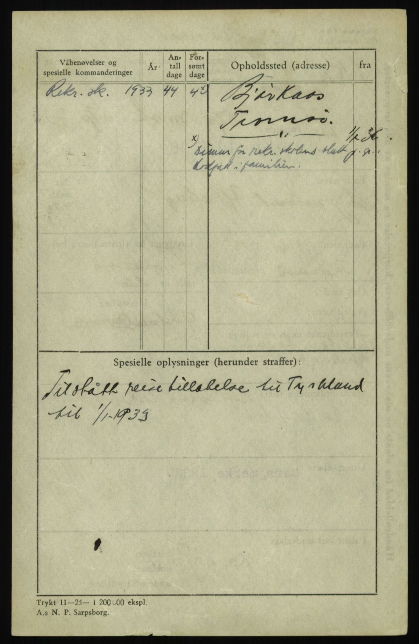 Forsvaret, Troms infanteriregiment nr. 16, AV/RA-RAFA-3146/P/Pa/L0017: Rulleblad for regimentets menige mannskaper, årsklasse 1933, 1933, p. 1362