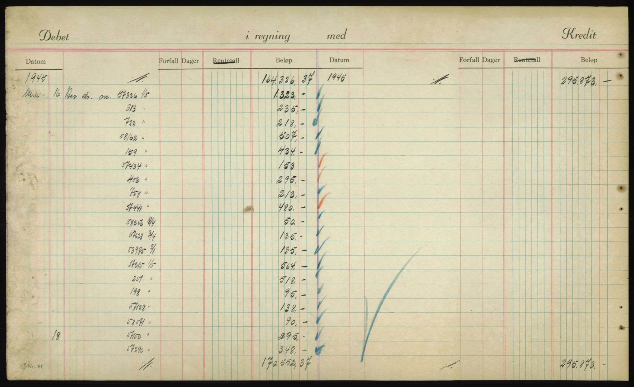 Forsvarsdepartementet, 10. kontor / Oppgjørskontoret, AV/RA-RAFA-1225/D/Db/L0180: Lista oppgjørskontor, 1942-1952, p. 1940