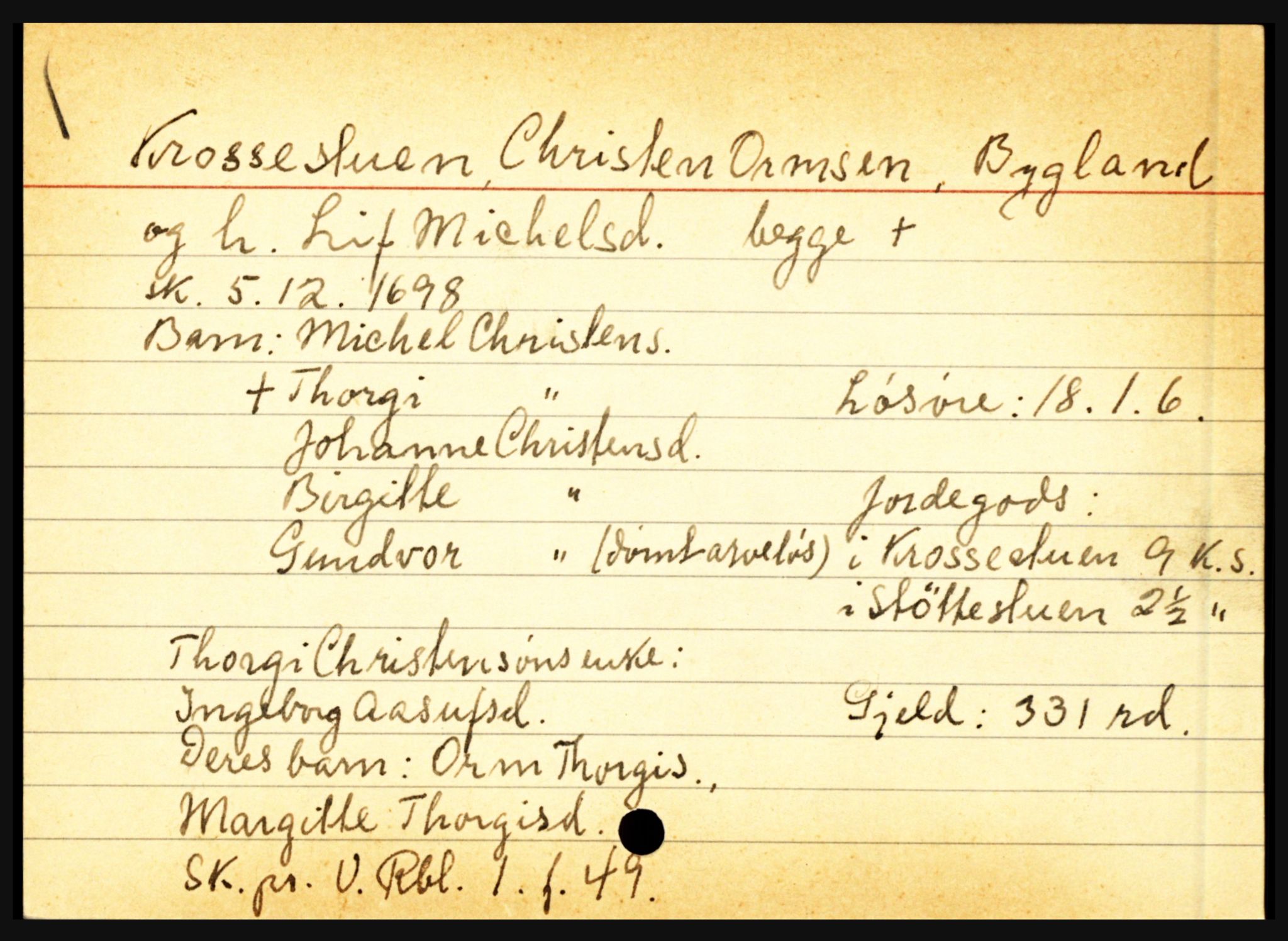 Setesdal sorenskriveri, AV/SAK-1221-0011/H, p. 6447