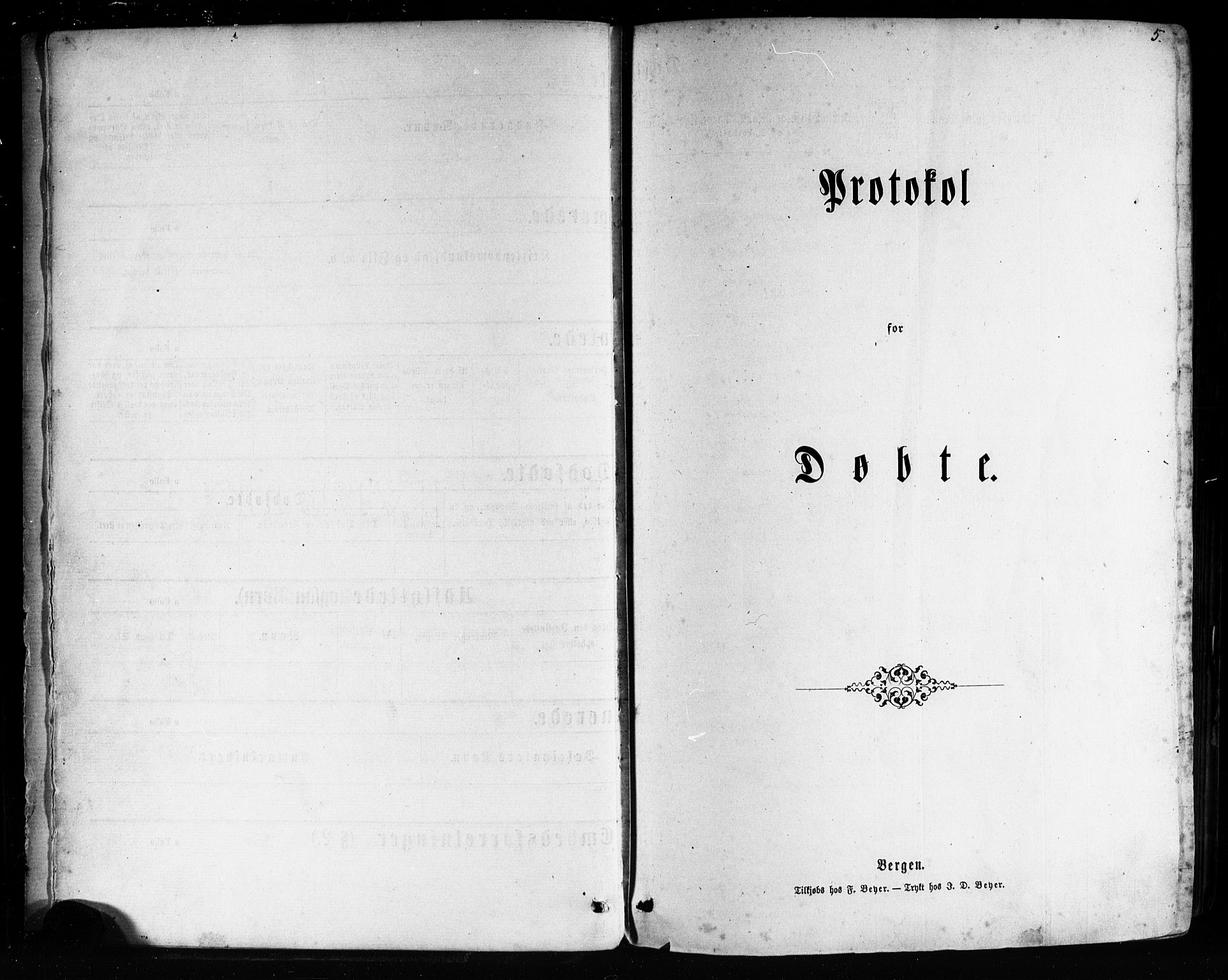 Tysnes sokneprestembete, SAB/A-78601/H/Haa: Parish register (official) no. A 12, 1872-1886, p. 5
