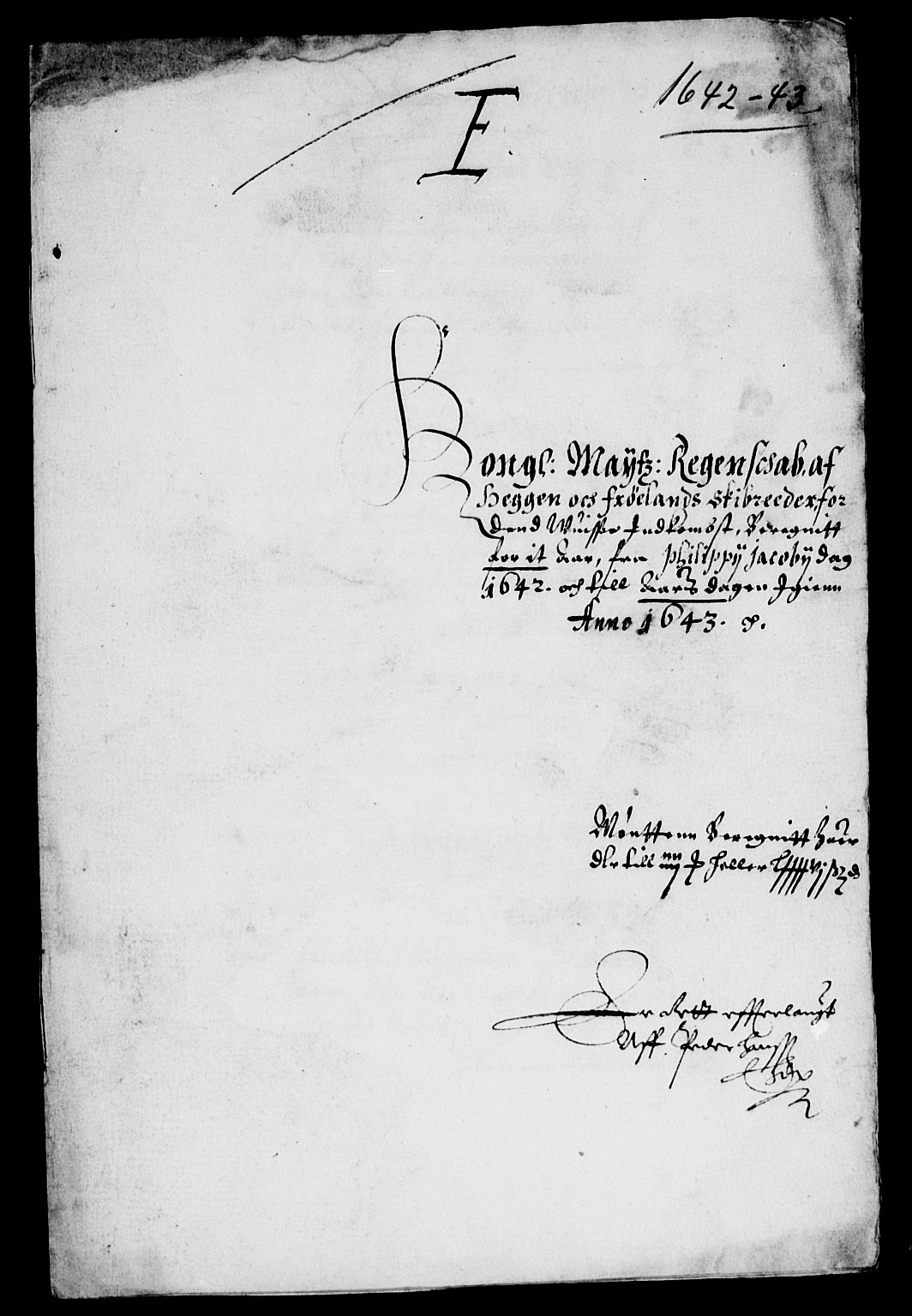 Rentekammeret inntil 1814, Reviderte regnskaper, Lensregnskaper, RA/EA-5023/R/Rb/Rba/L0165: Akershus len, 1642-1643