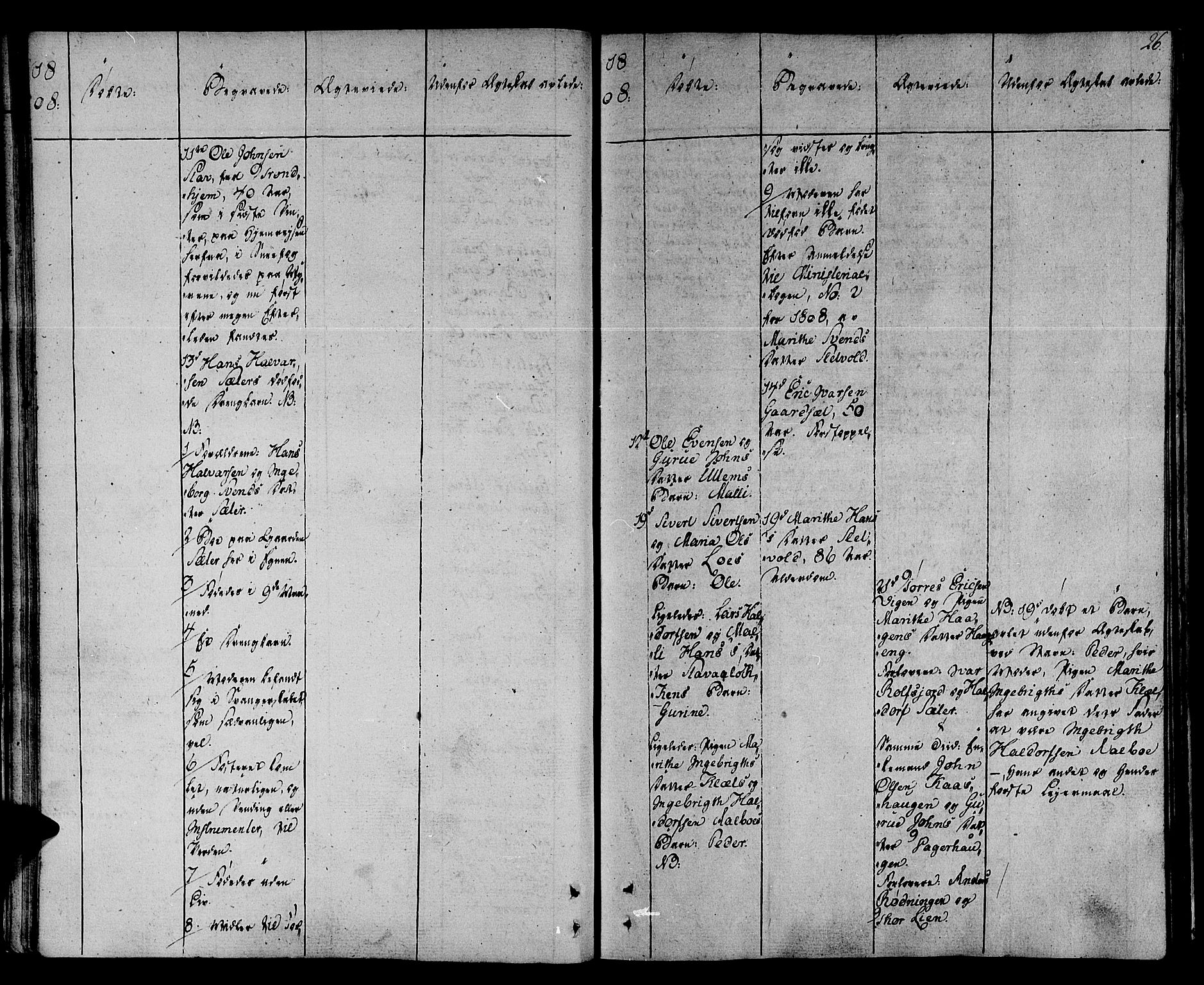 Ministerialprotokoller, klokkerbøker og fødselsregistre - Sør-Trøndelag, AV/SAT-A-1456/678/L0894: Parish register (official) no. 678A04, 1806-1815, p. 26