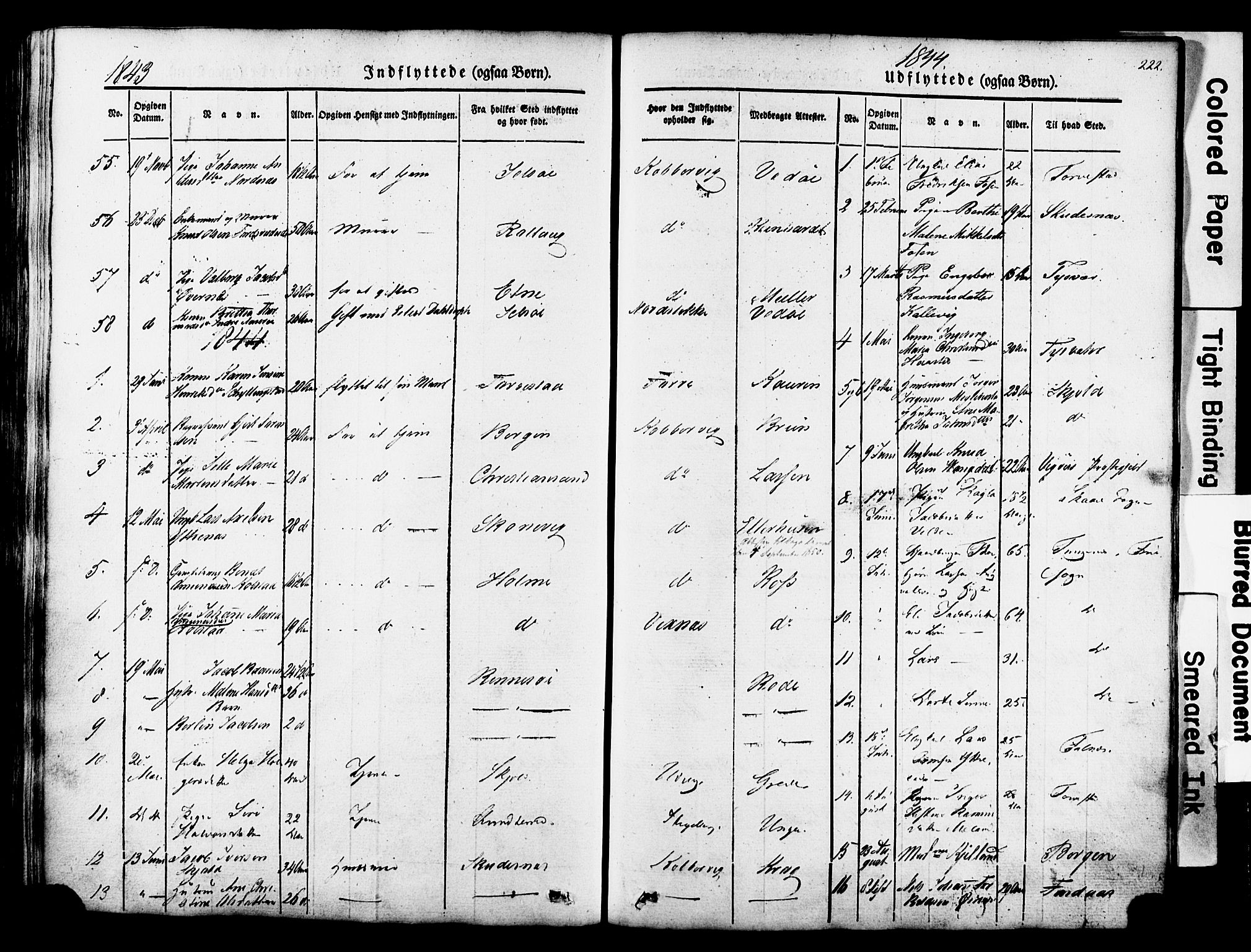 Avaldsnes sokneprestkontor, SAST/A -101851/H/Ha/Haa/L0007: Parish register (official) no. A 7, 1841-1853, p. 222