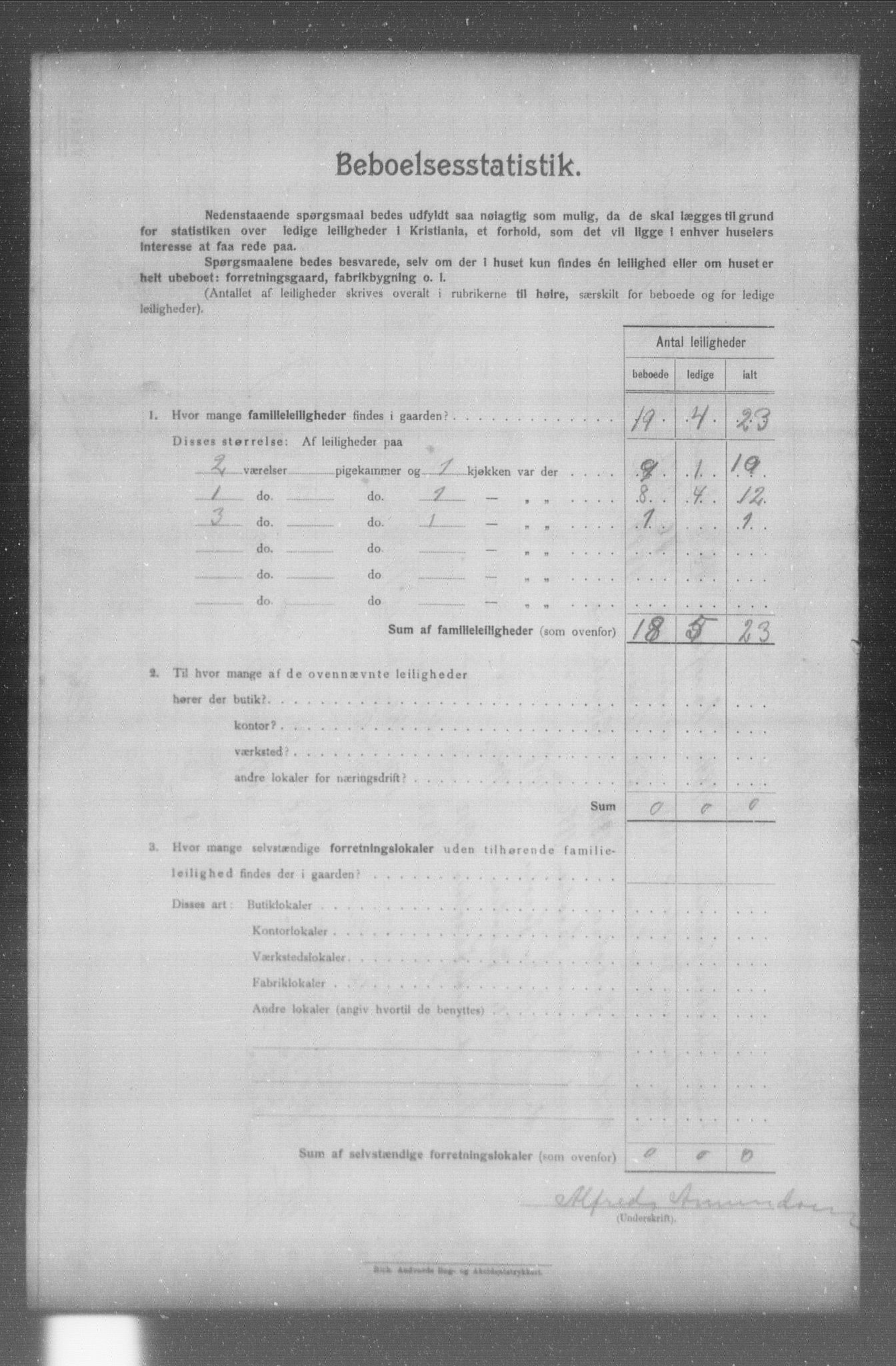 OBA, Municipal Census 1904 for Kristiania, 1904, p. 13969