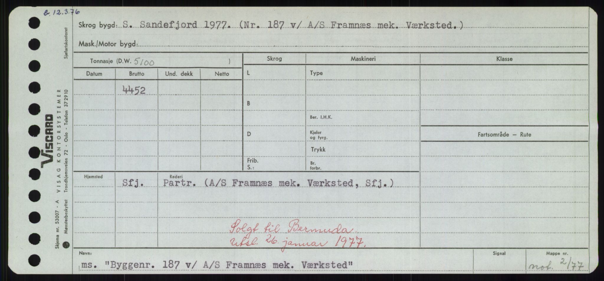 Sjøfartsdirektoratet med forløpere, Skipsmålingen, RA/S-1627/H/Hd/L0006: Fartøy, Byg-Båt, p. 285