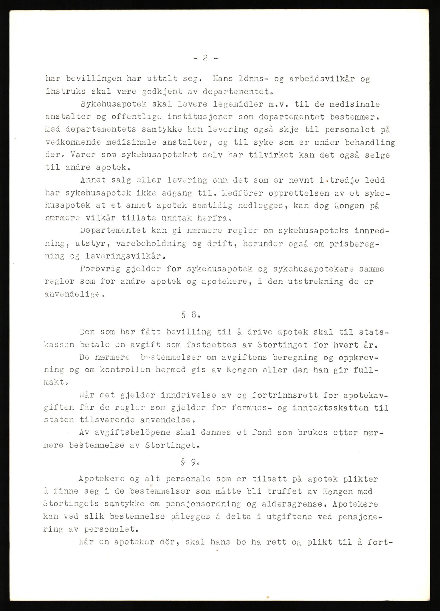 Justisdepartementet, Lovavdelingen, AV/RA-S-3212/D/Dh/L0284/0001: Lover / Uttalelser om lovutkast: Jnr. 455 - 1757. 3 mapper, 1950, p. 7
