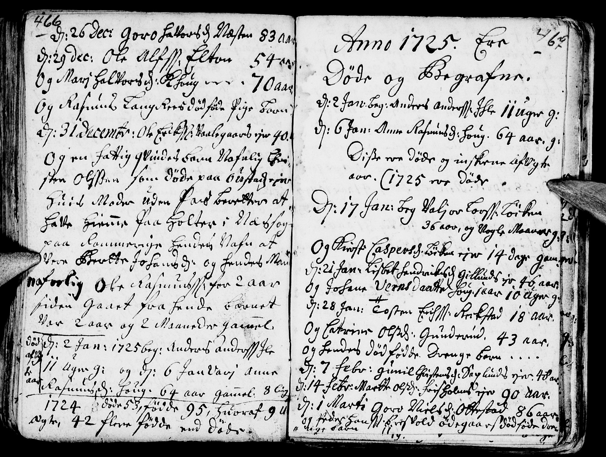 Stange prestekontor, SAH/PREST-002/K/L0002: Parish register (official) no. 2, 1724-1740, p. 466-467