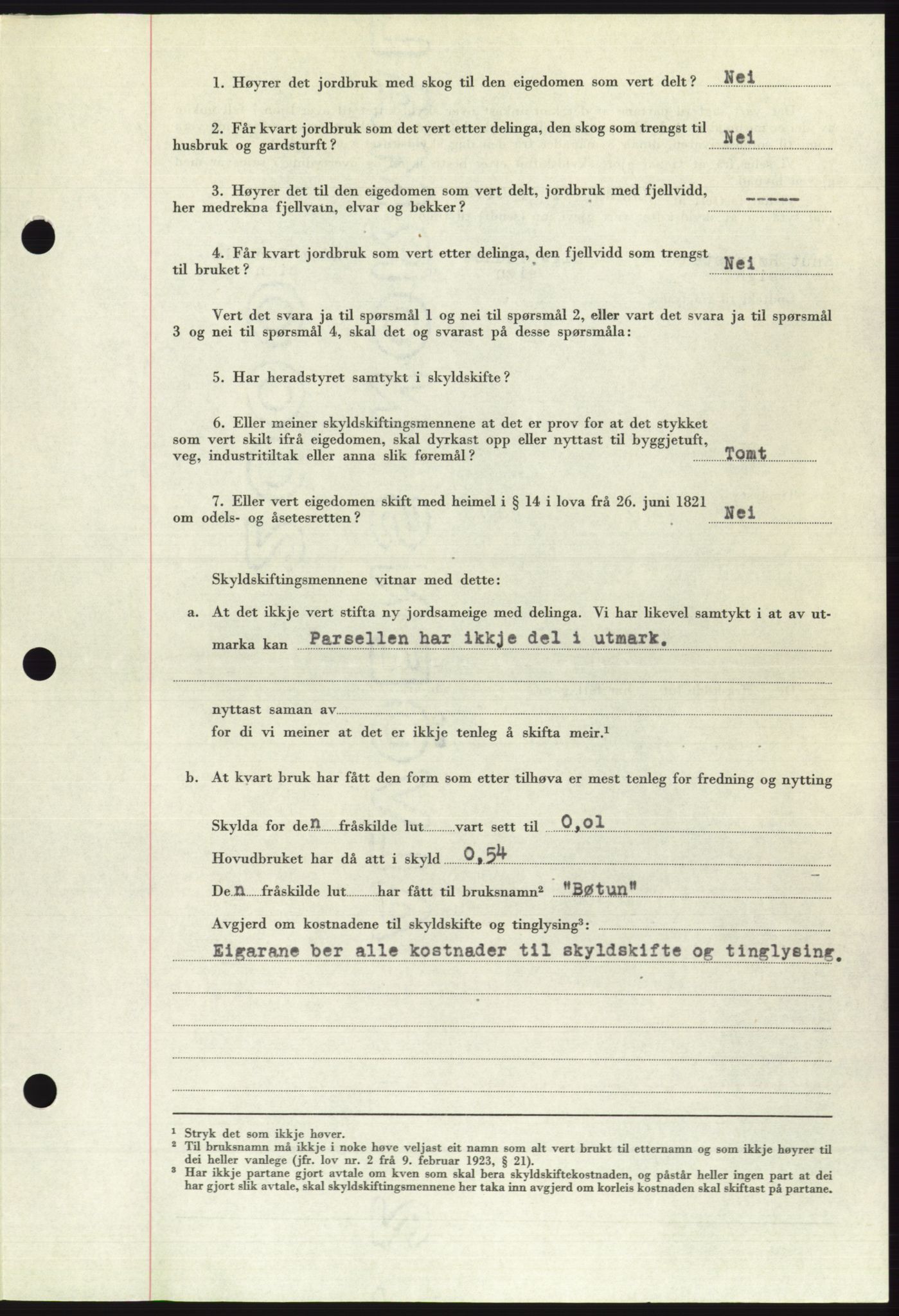 Søre Sunnmøre sorenskriveri, AV/SAT-A-4122/1/2/2C/L0108: Mortgage book no. 34A, 1957-1958, Diary no: : 3063/1957