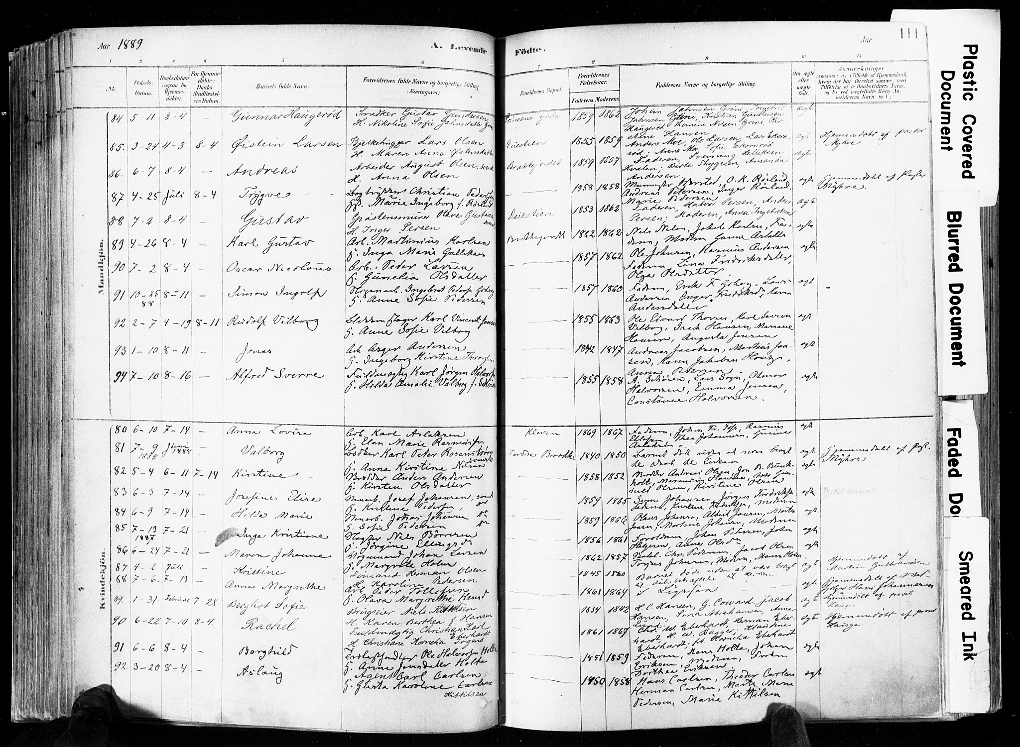 Skien kirkebøker, AV/SAKO-A-302/F/Fa/L0009: Parish register (official) no. 9, 1878-1890, p. 111