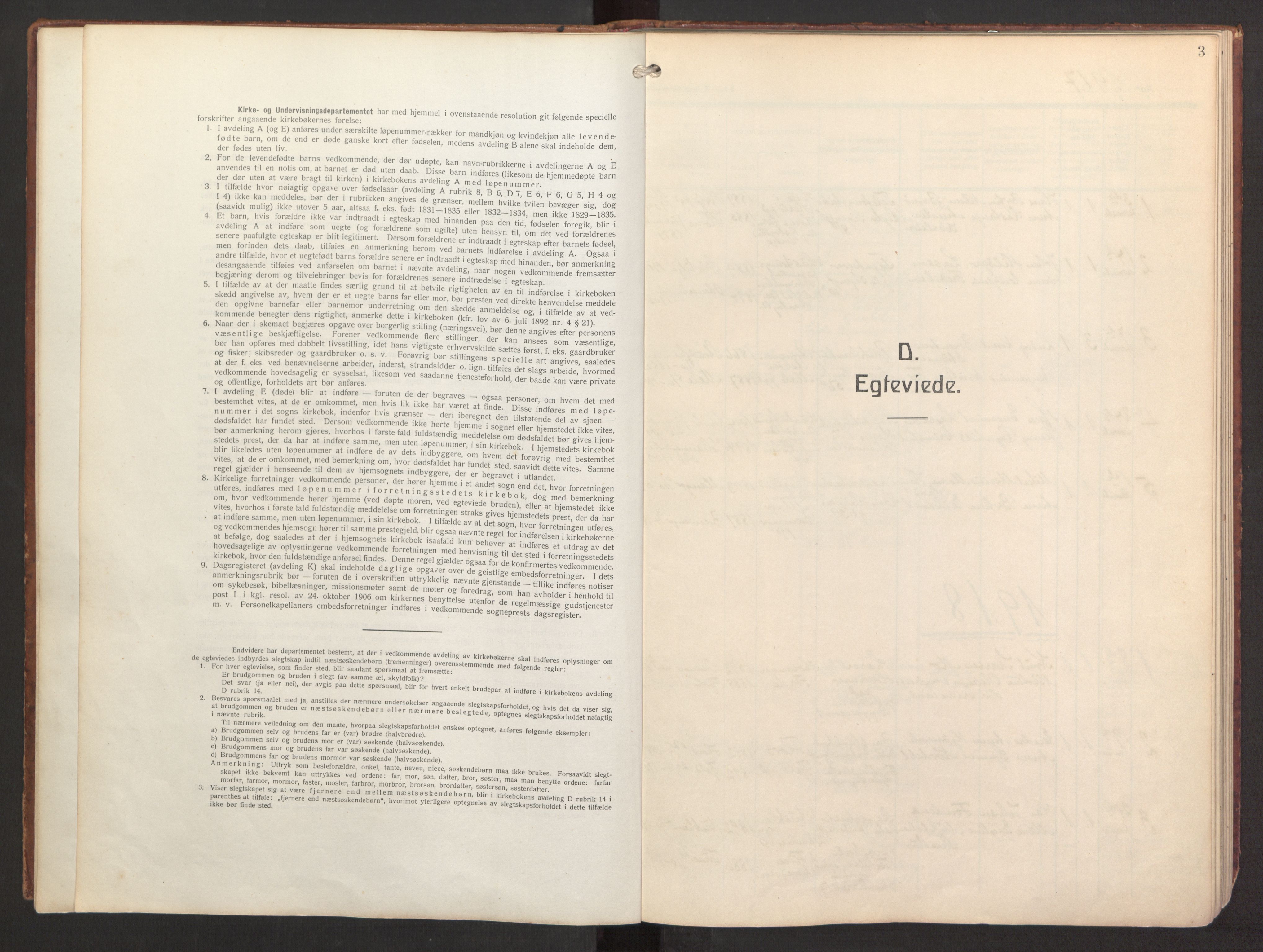 St. Jacob sokneprestembete, SAB/A-78001/H/Haa/L0005: Parish register (official) no. C 1, 1917-1951, p. 3
