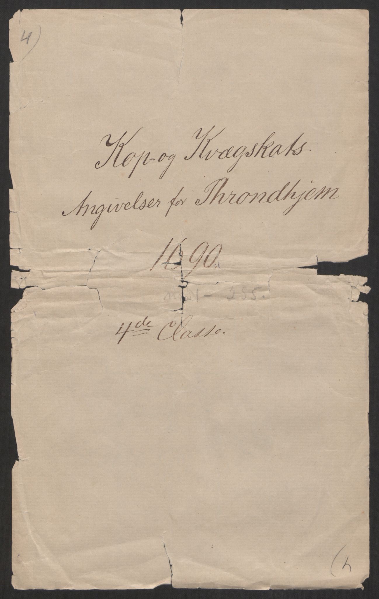 Rentekammeret inntil 1814, Reviderte regnskaper, Byregnskaper, AV/RA-EA-4066/R/Rs/L0505: [S2] Kontribusjonsregnskap, 1686-1691, p. 528