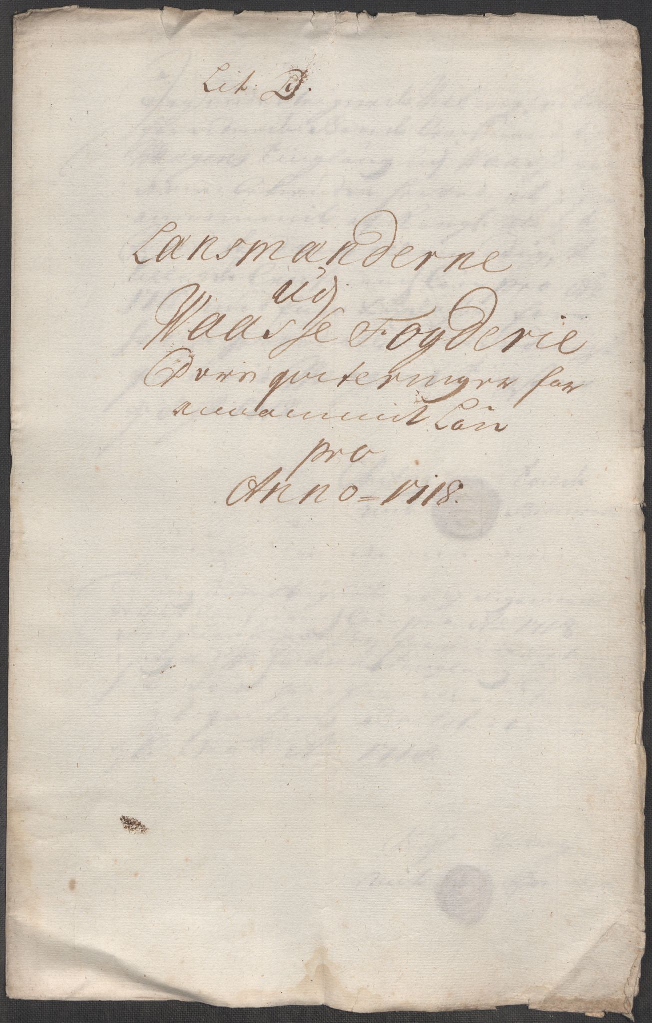 Rentekammeret inntil 1814, Reviderte regnskaper, Fogderegnskap, RA/EA-4092/R51/L3202: Fogderegnskap Nordhordland og Voss, 1718, p. 168