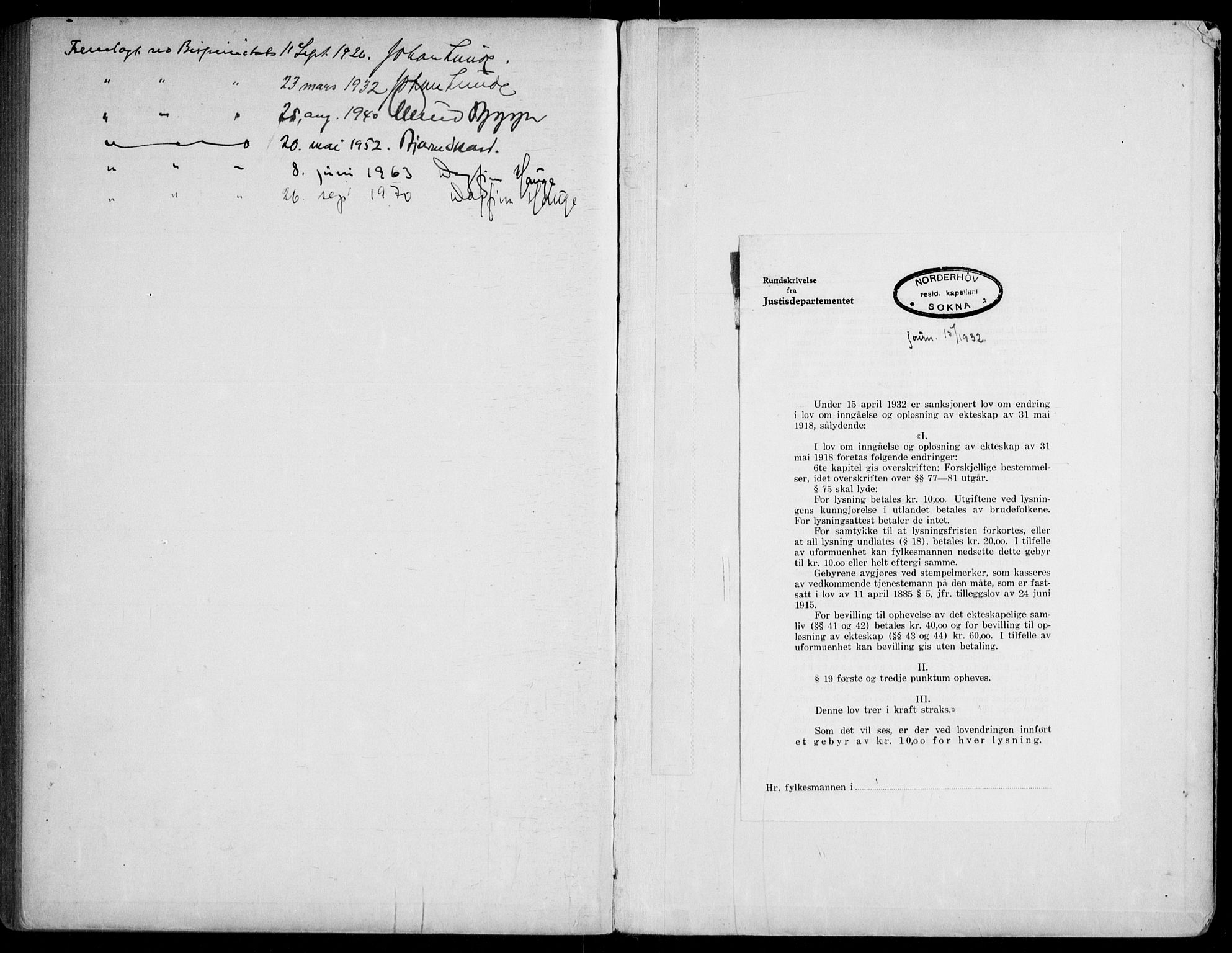 Lunder kirkebøker, SAKO/A-629/H/Ha/L0002: Banns register no. 2, 1919-1969