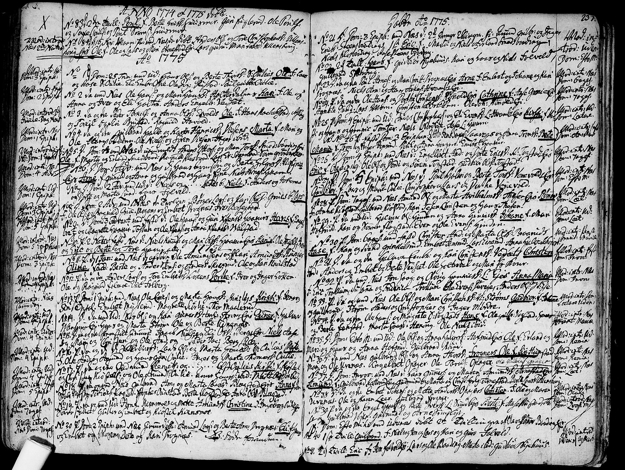 Nes prestekontor Kirkebøker, SAO/A-10410/F/Fa/L0003: Parish register (official) no. I 3, 1734-1781, p. 237