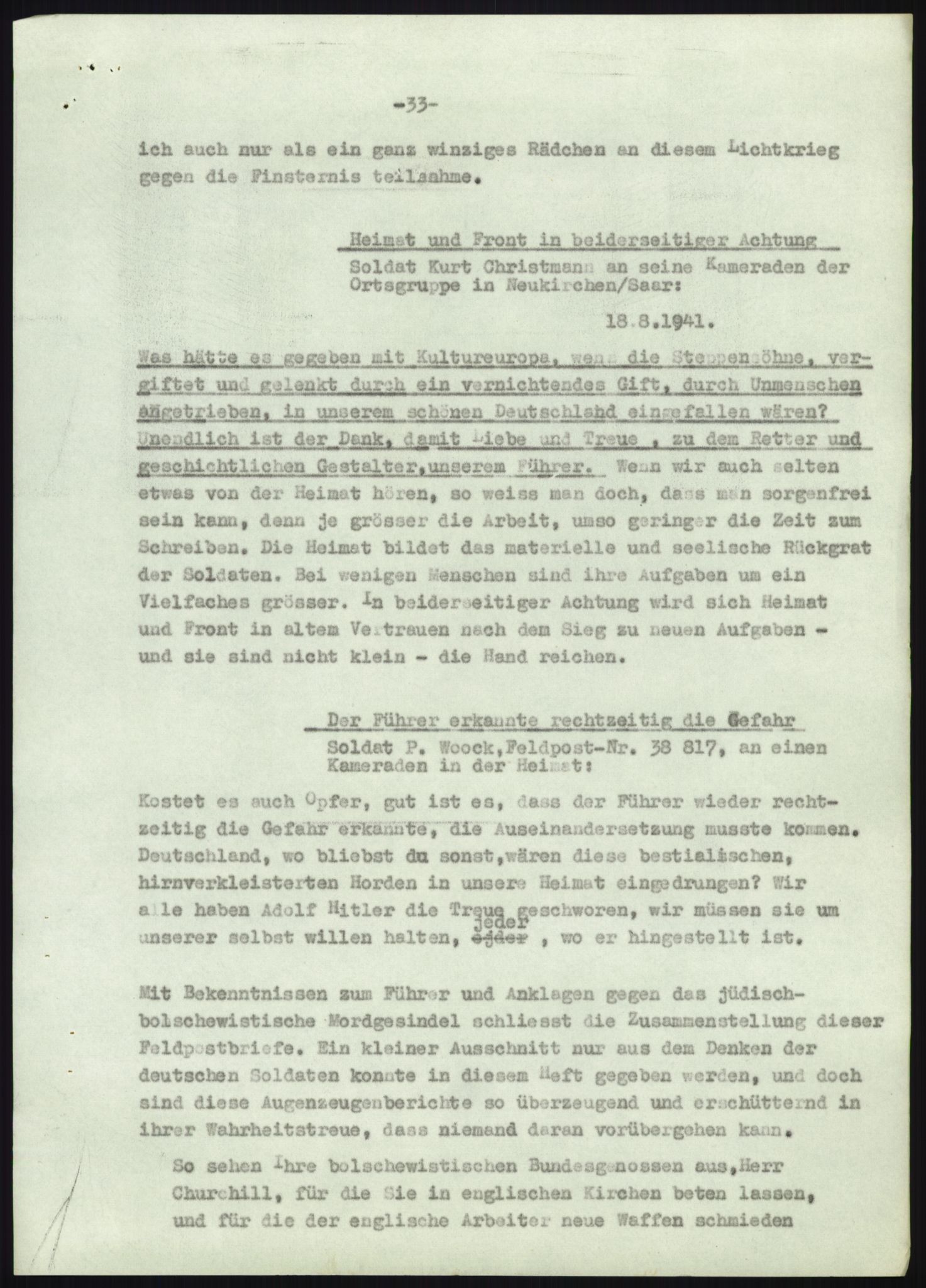 Forsvarets Overkommando. 2 kontor. Arkiv 11.4. Spredte tyske arkivsaker, AV/RA-RAFA-7031/D/Dar/Darb/L0010: Reichskommissariat - Hauptabteilung Volksaufklärung und Propaganda, 1940-1943, p. 591